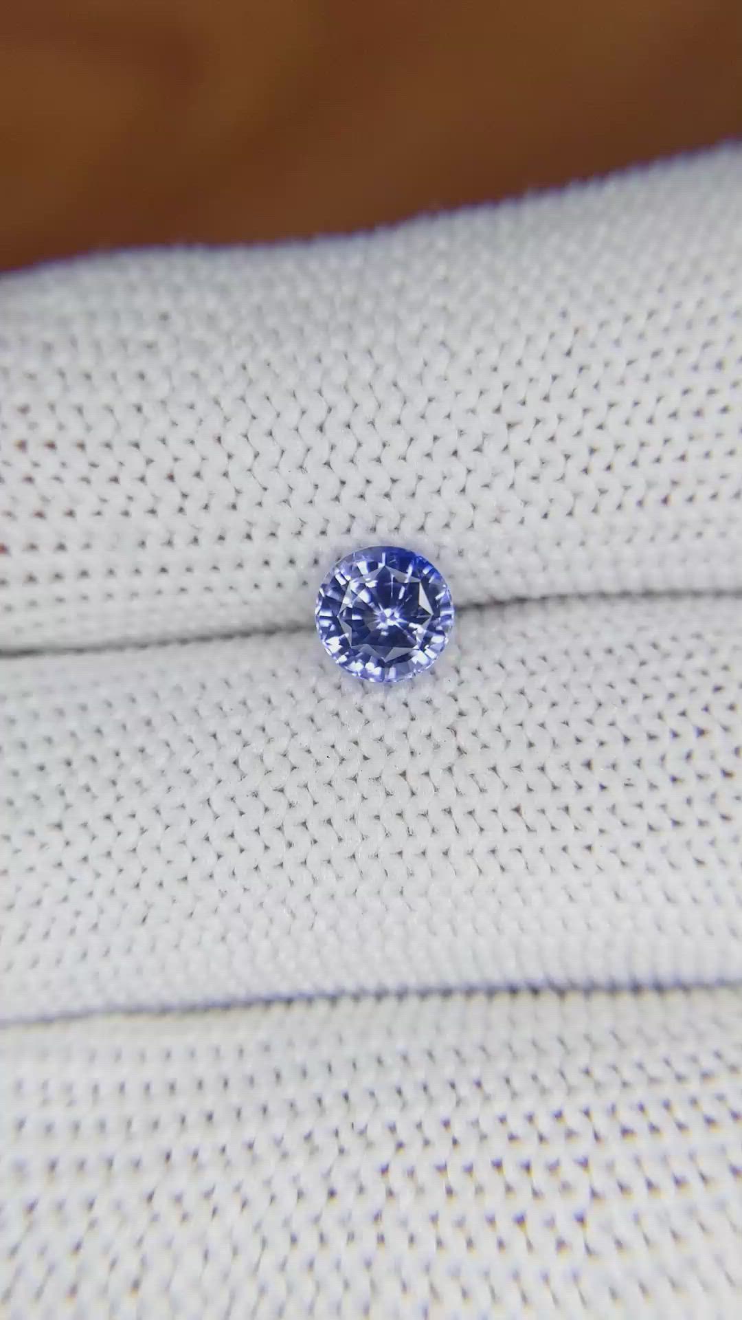 1.01 Ct. Blue Sapphire from Ceylon (Sri Lanka) Size Video