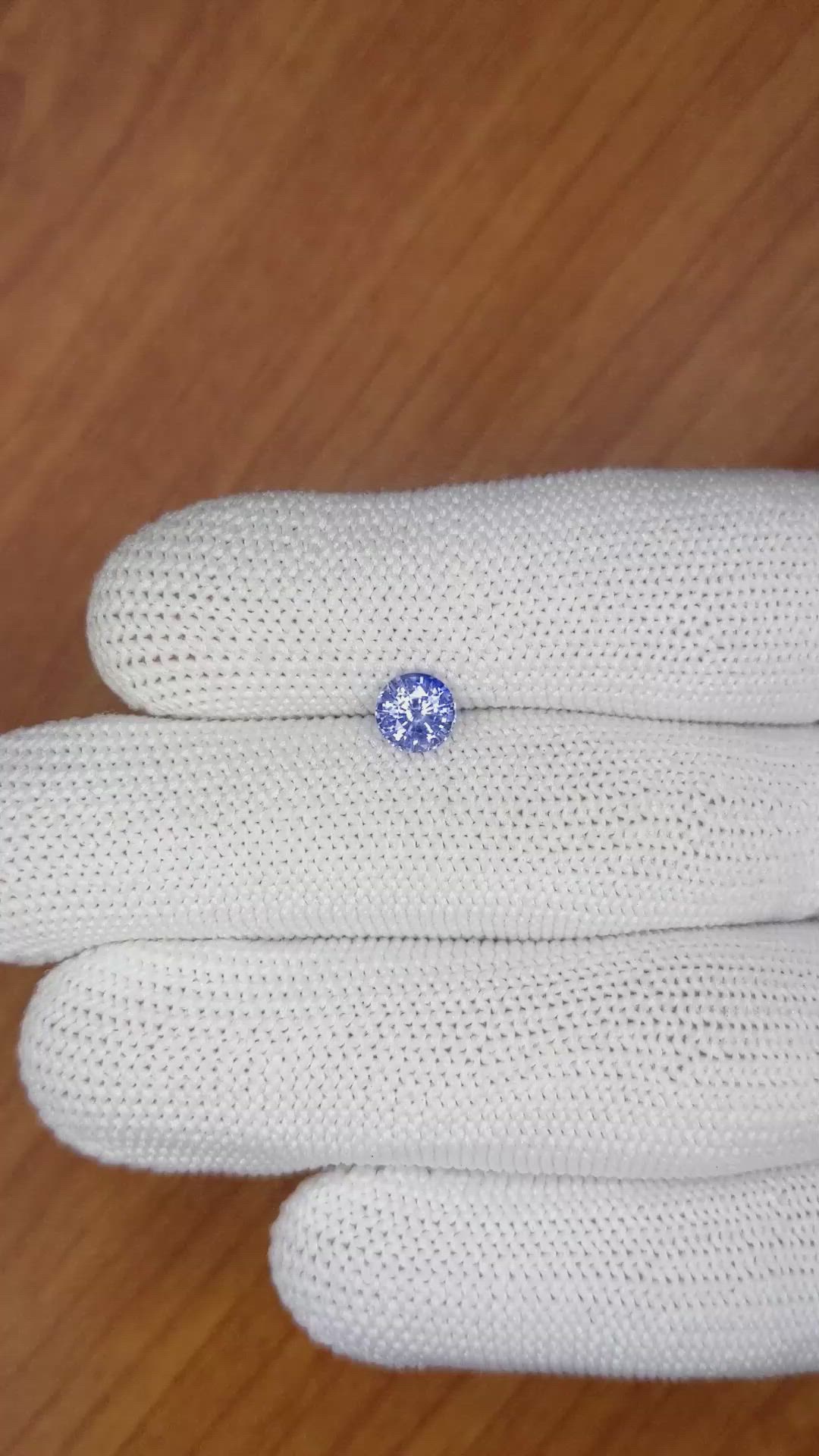 1.01 Ct. Blue Sapphire from Ceylon (Sri Lanka) Size Video