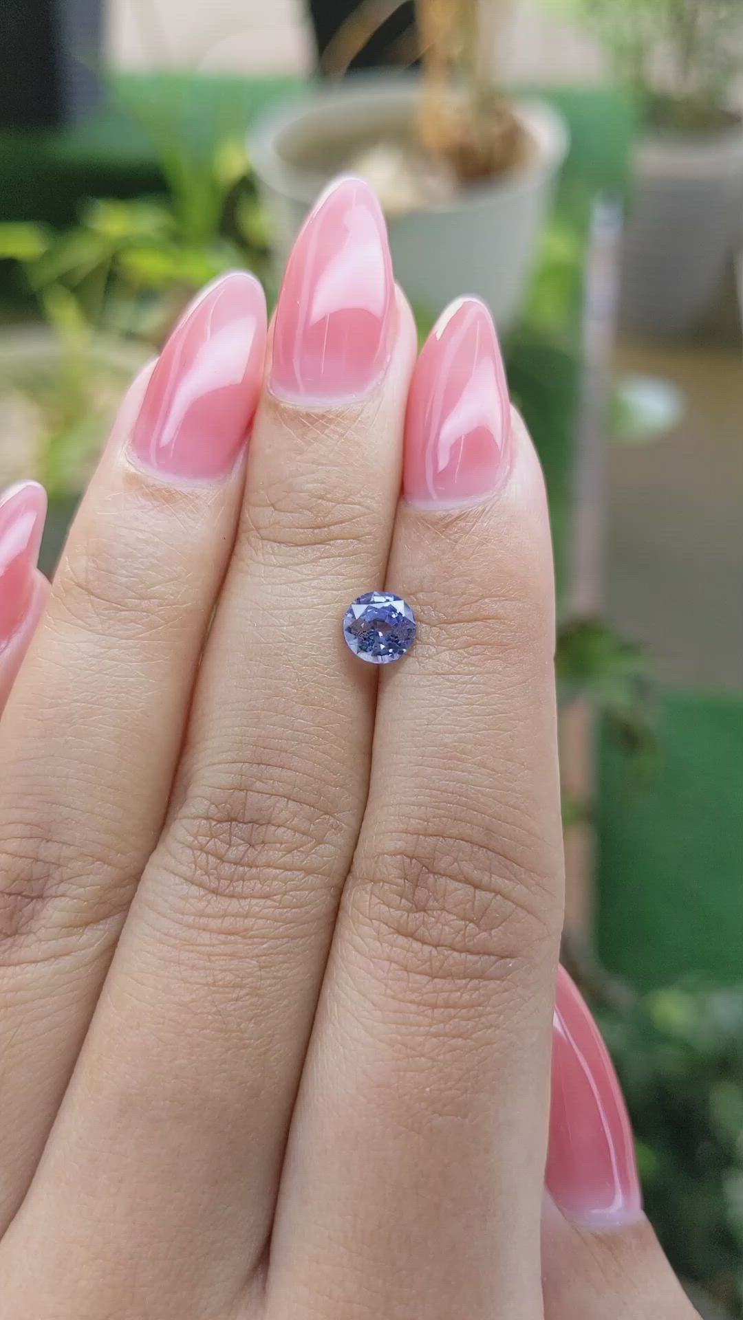 1.01 Ct. Blue Sapphire from Ceylon (Sri Lanka) Size Video