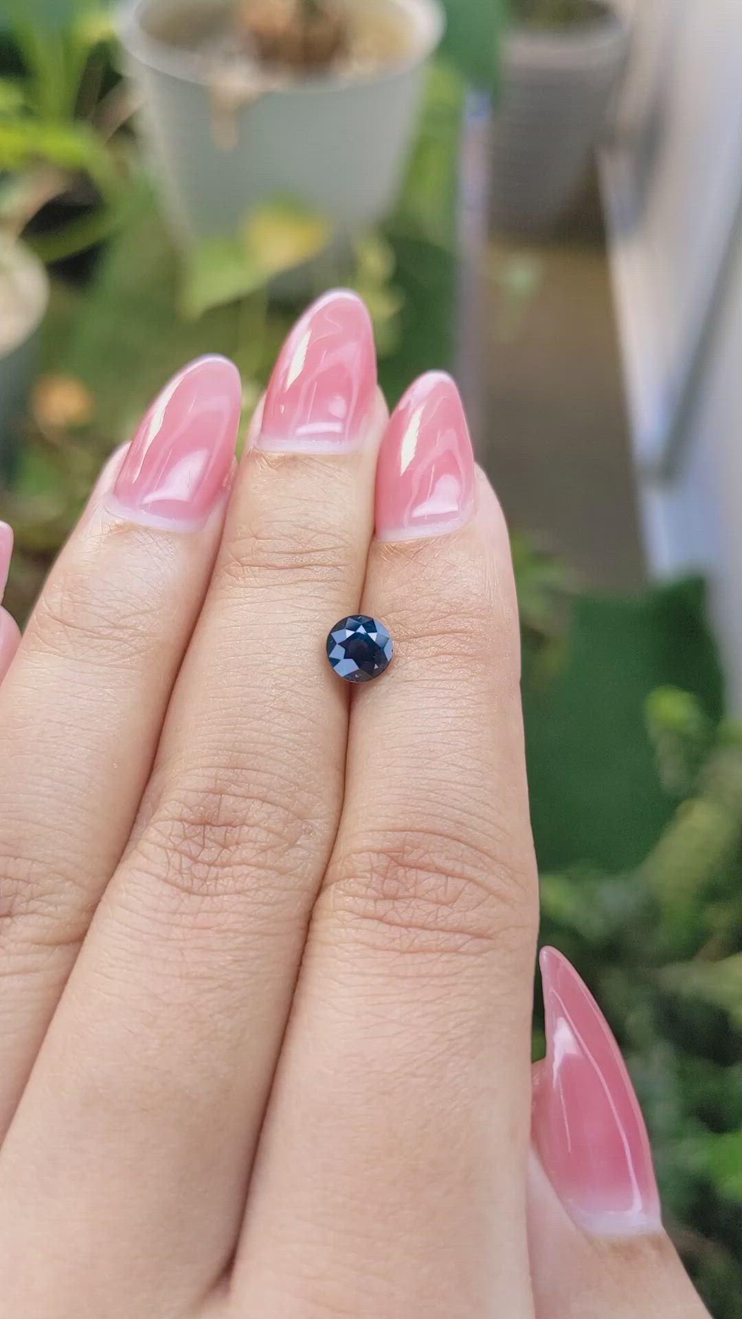 1.12 Ct. Greenish Blue Sapphire from Ceylon (Sri Lanka) Size Video