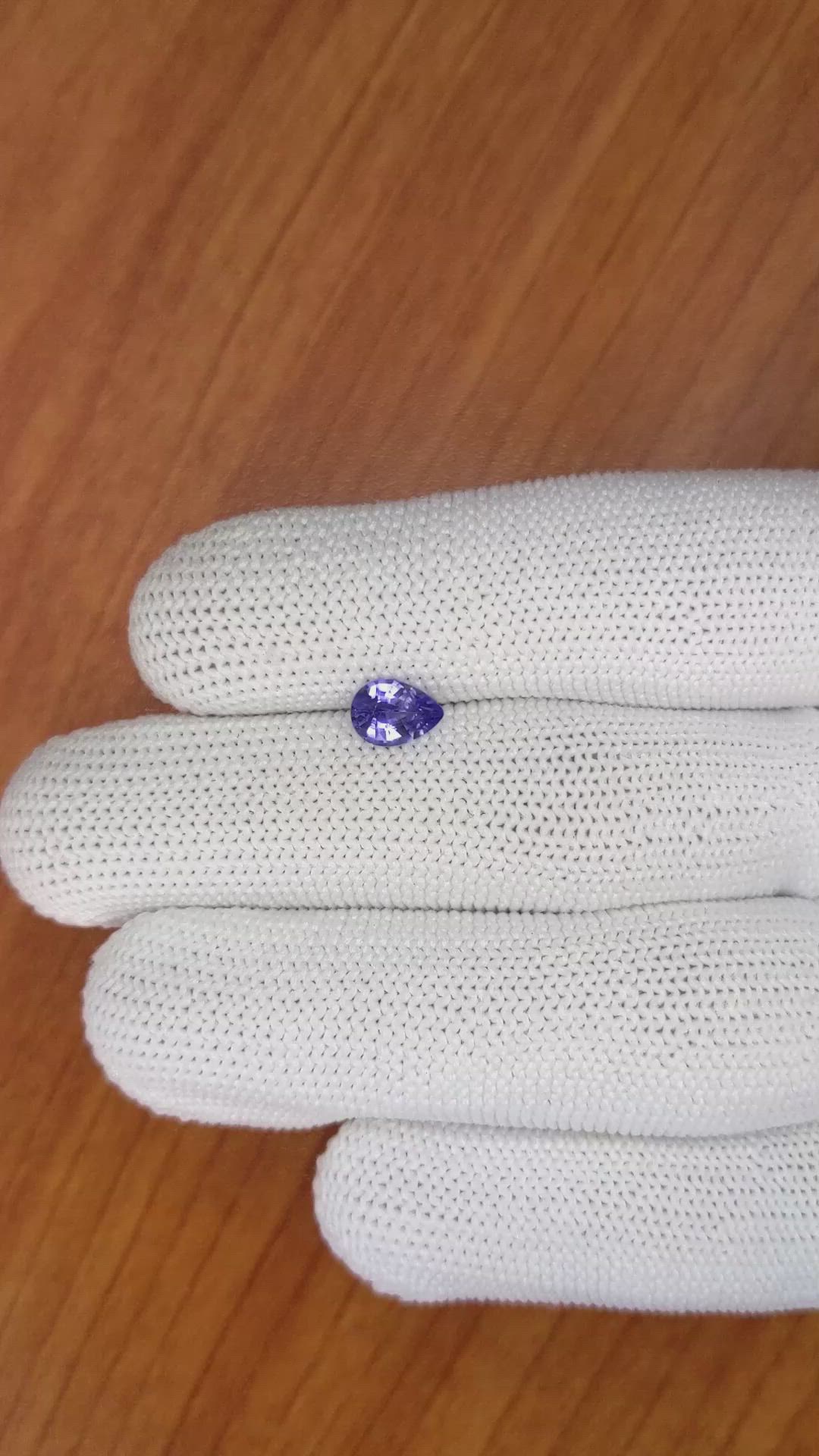 0.90 Ct. Purple Sapphire from Ceylon (Sri Lanka) Size Video