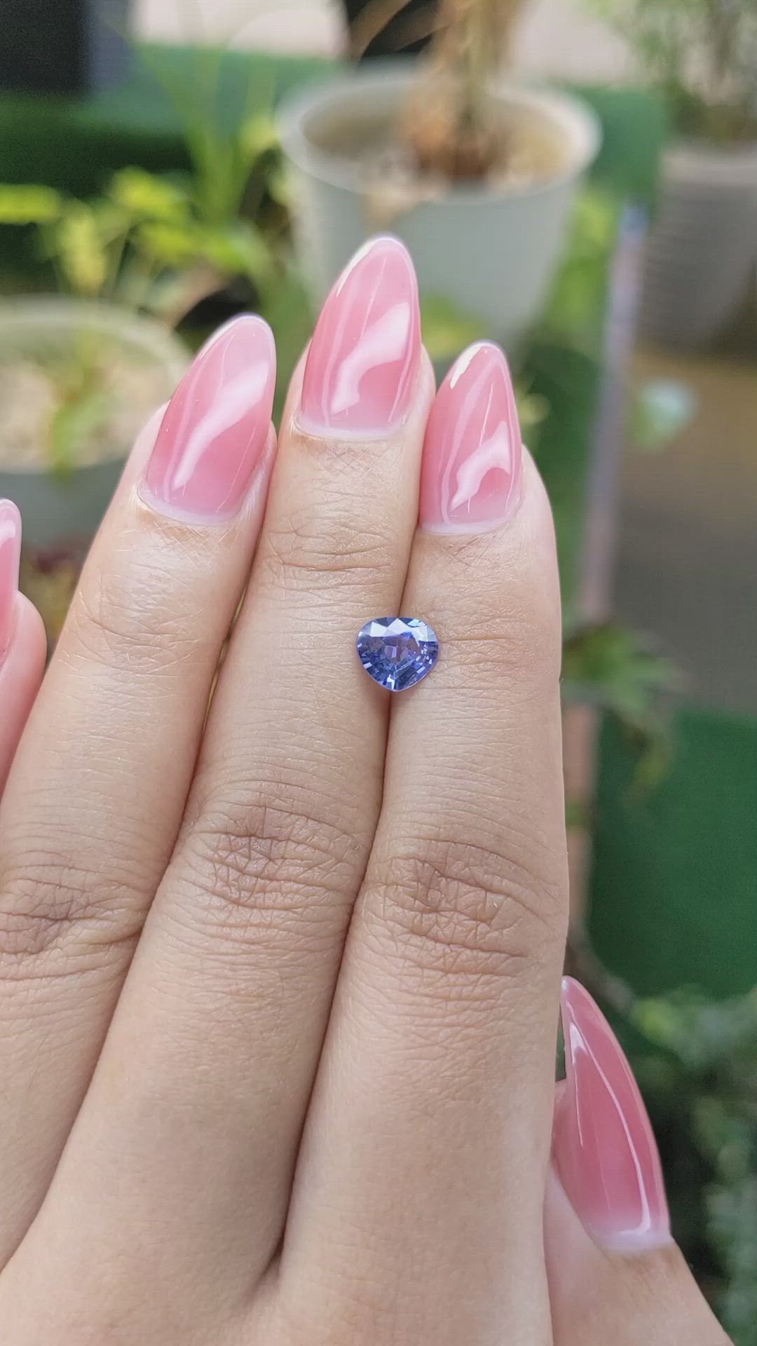 0.94 Ct. Blue Sapphire from Ceylon (Sri Lanka) Size Video