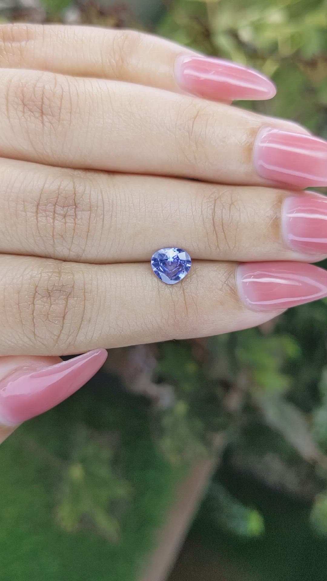 0.94 Ct. Blue Sapphire from Ceylon (Sri Lanka) Size Video