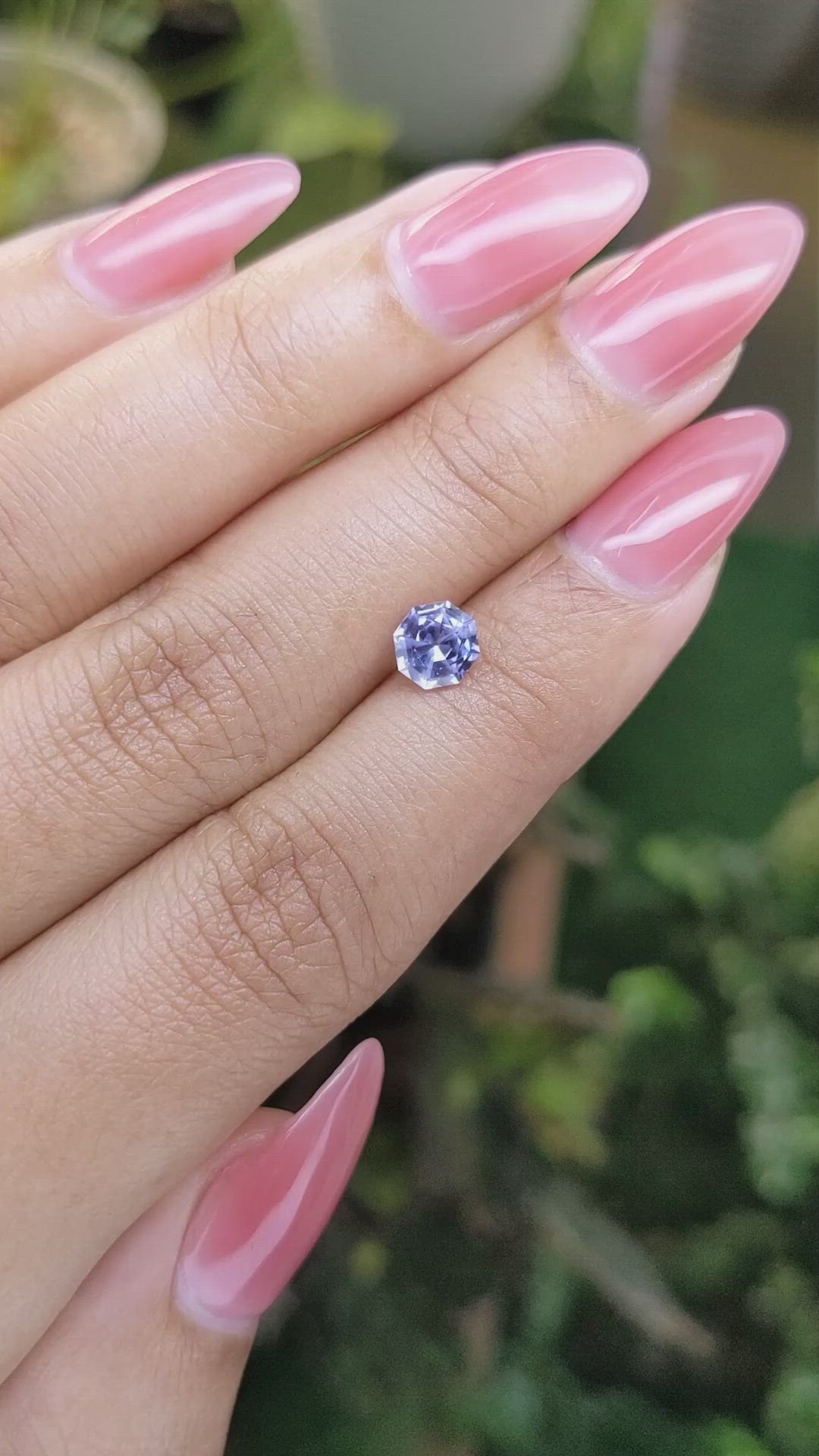 0.81 Ct. Blue Sapphire from Ceylon (Sri Lanka) Size Video