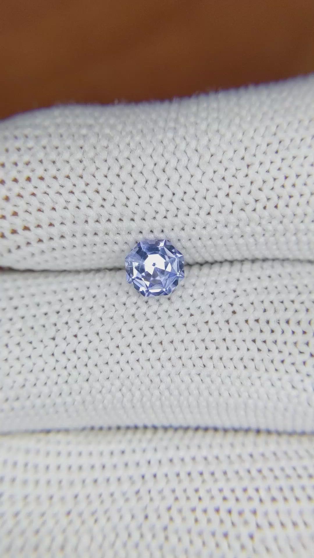 0.81 Ct. Blue Sapphire from Ceylon (Sri Lanka) Size Video