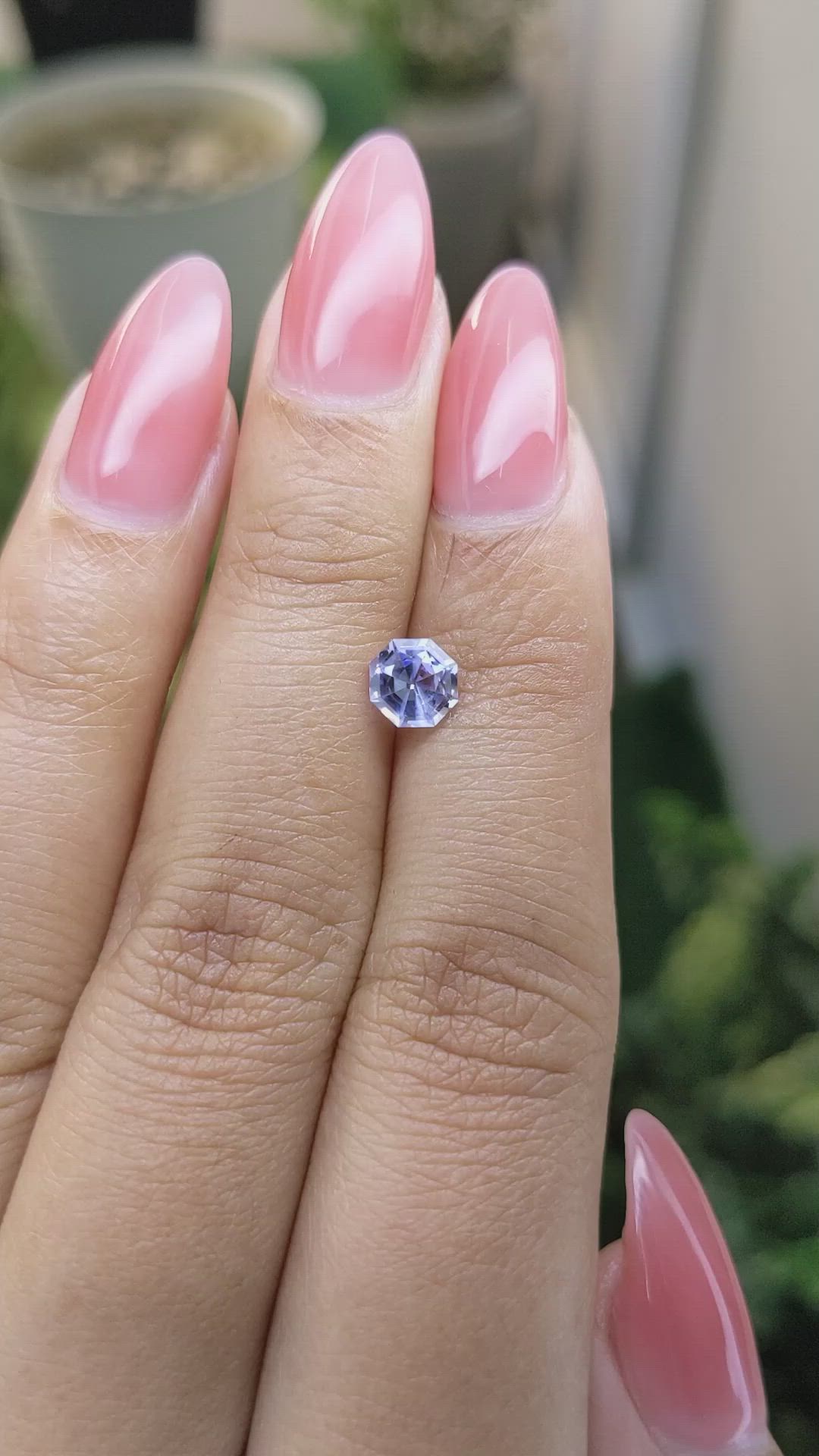 0.81 Ct. Blue Sapphire from Ceylon (Sri Lanka) Size Video