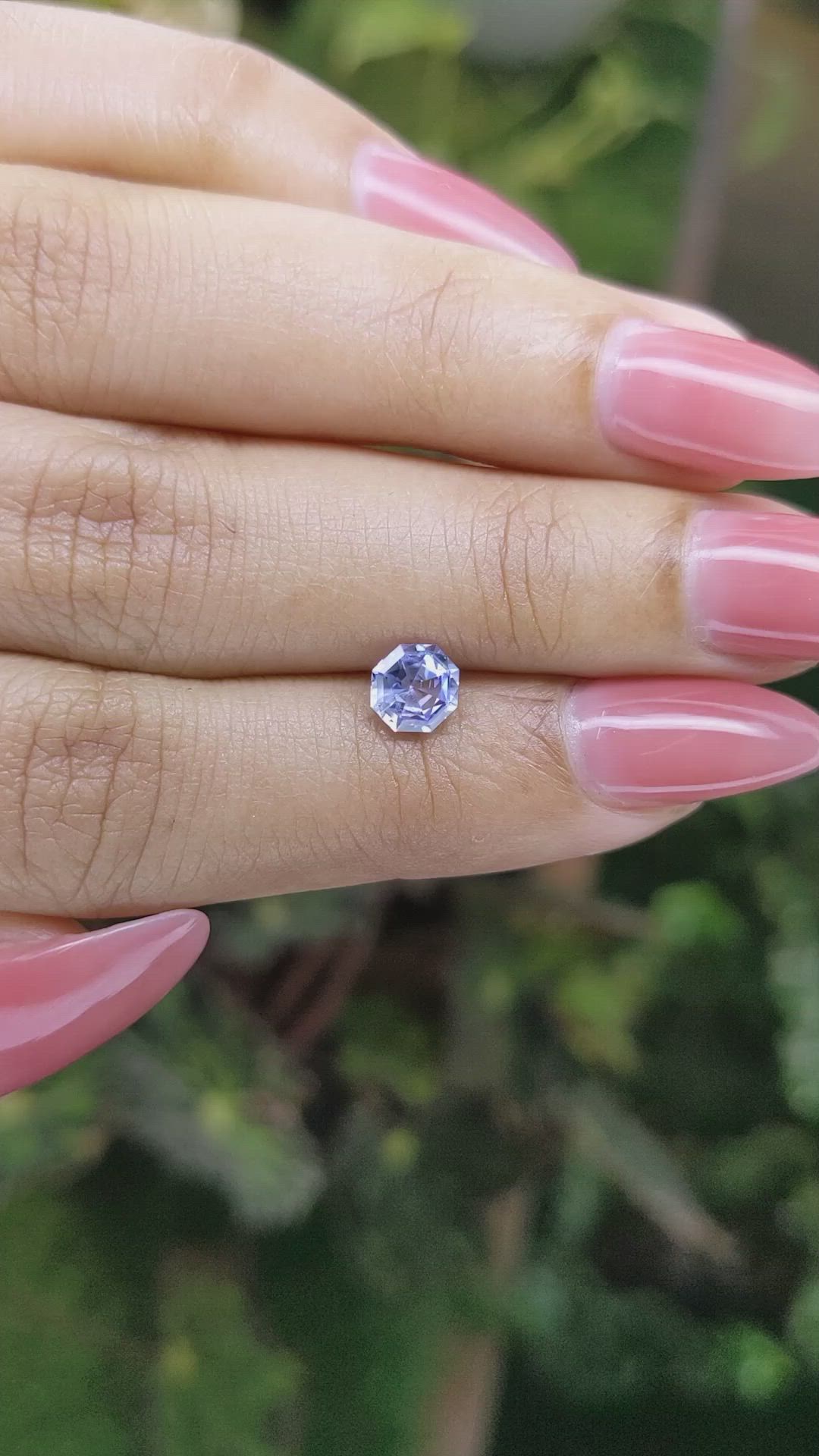 0.81 Ct. Blue Sapphire from Ceylon (Sri Lanka) Size Video