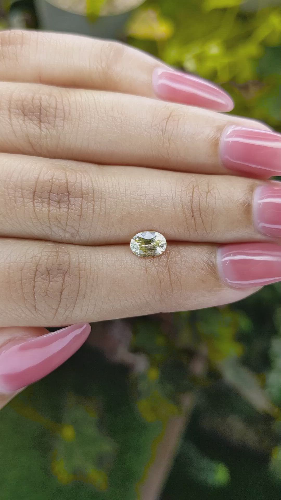 0.90 Ct. Yellow Sapphire from Ceylon (Sri Lanka) Size Video