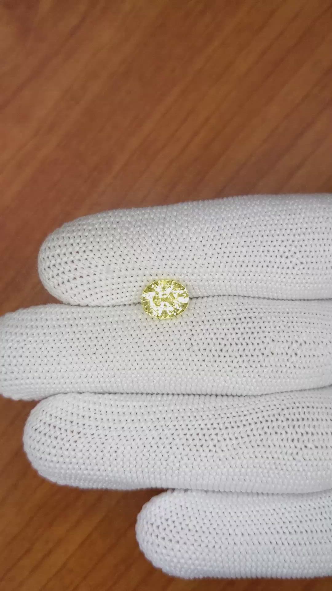 2.20 Ct. Yellow Sapphire from Ceylon (Sri Lanka) Size Video