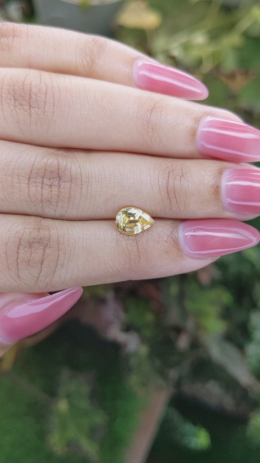 1.50 Ct. Yellow Sapphire from Ceylon (Sri Lanka) Size Video