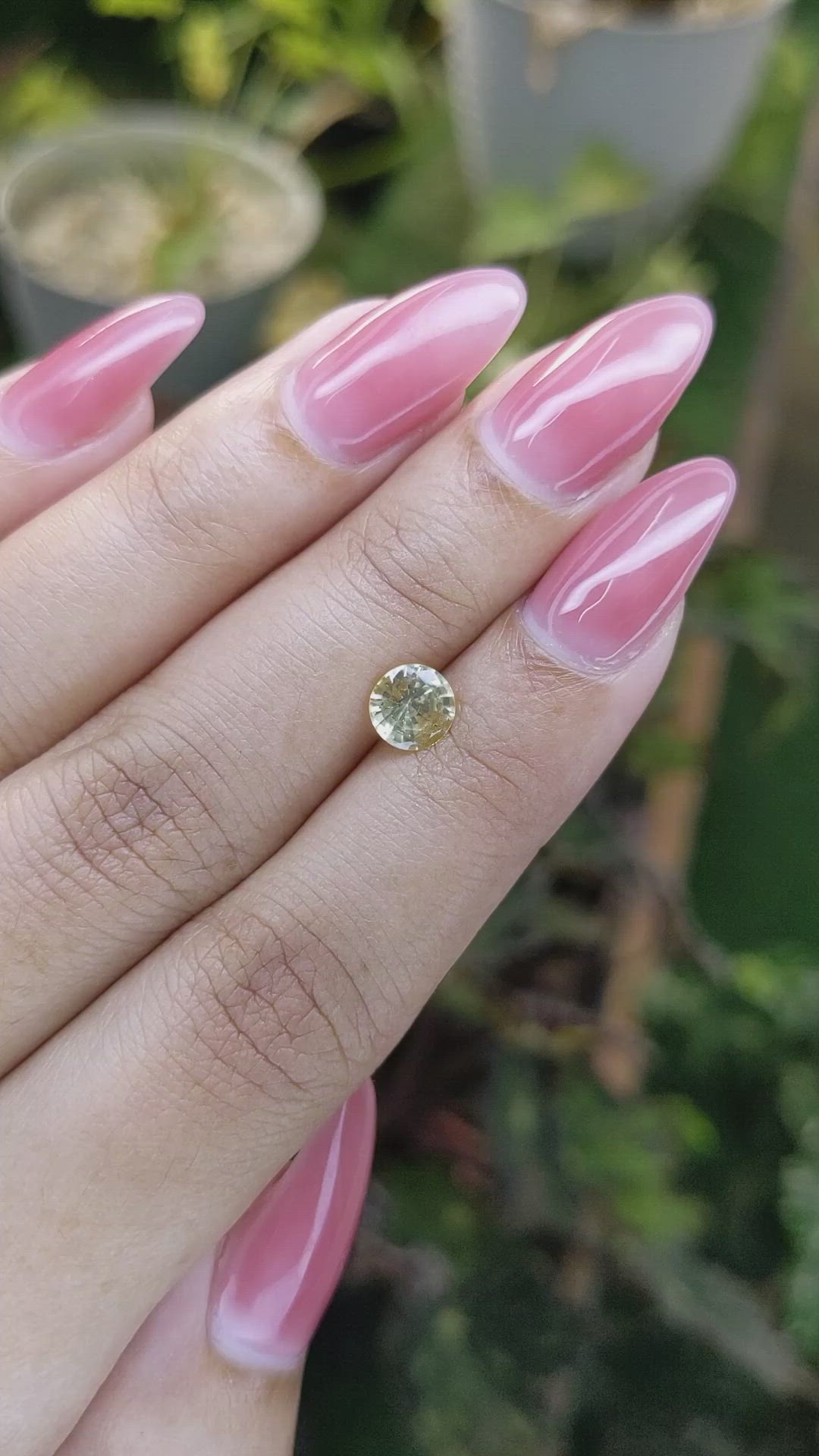 0.94 Ct. Yellow Sapphire from Ceylon (Sri Lanka) Size Video