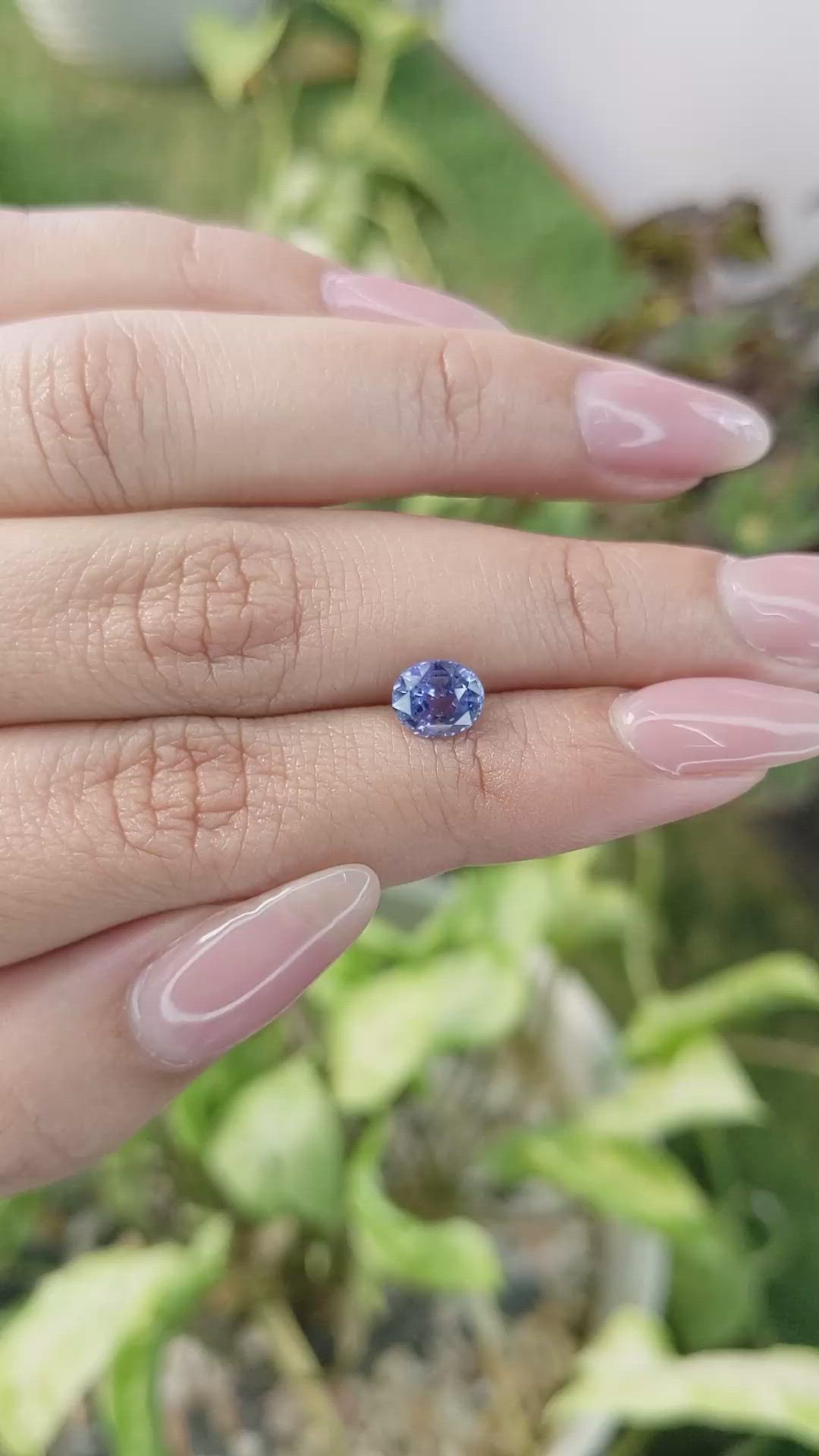 1.14 Ct. Blue Sapphire from Ceylon (Sri Lanka) Size Video