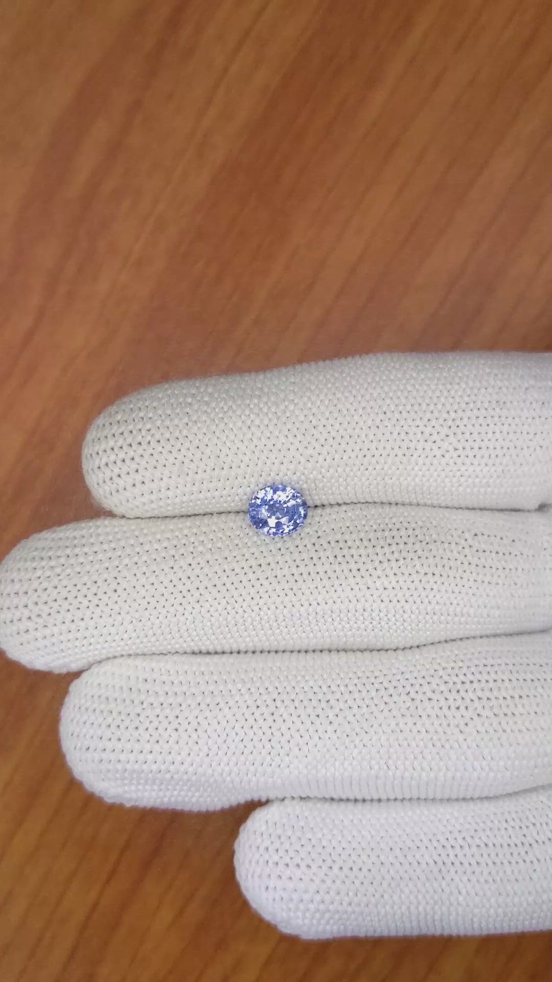 1.14 Ct. Blue Sapphire from Ceylon (Sri Lanka) Size Video