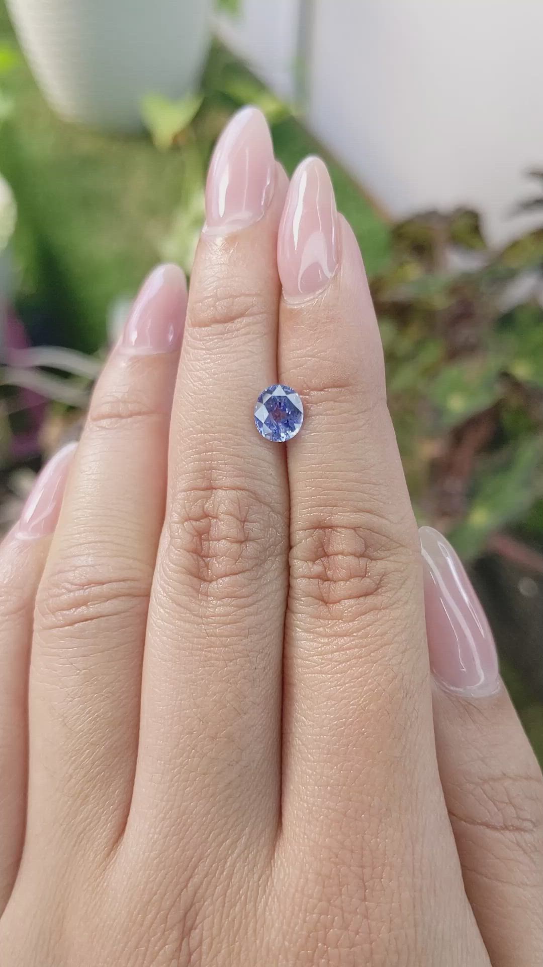 1.14 Ct. Blue Sapphire from Ceylon (Sri Lanka) Size Video