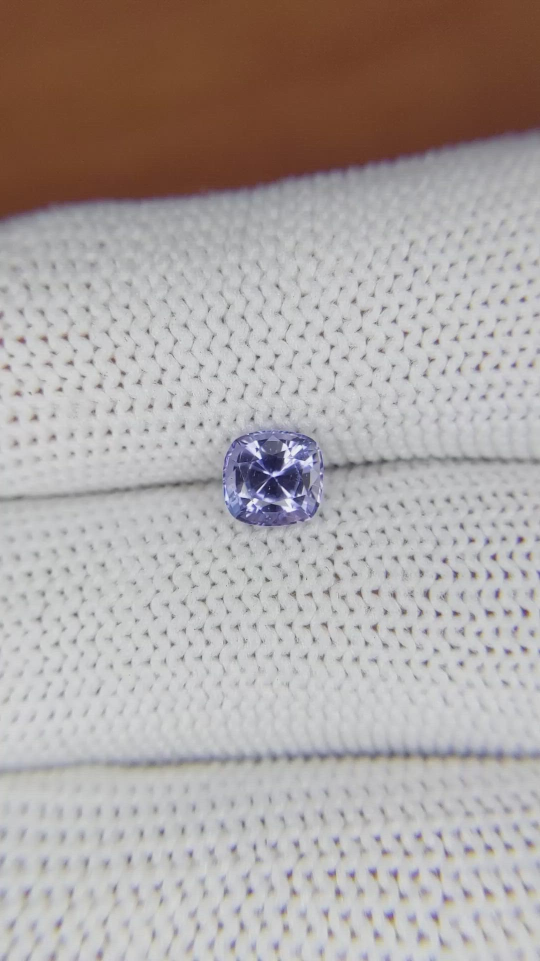1.02 Ct. Violet Sapphire from Ceylon (Sri Lanka) Size Video