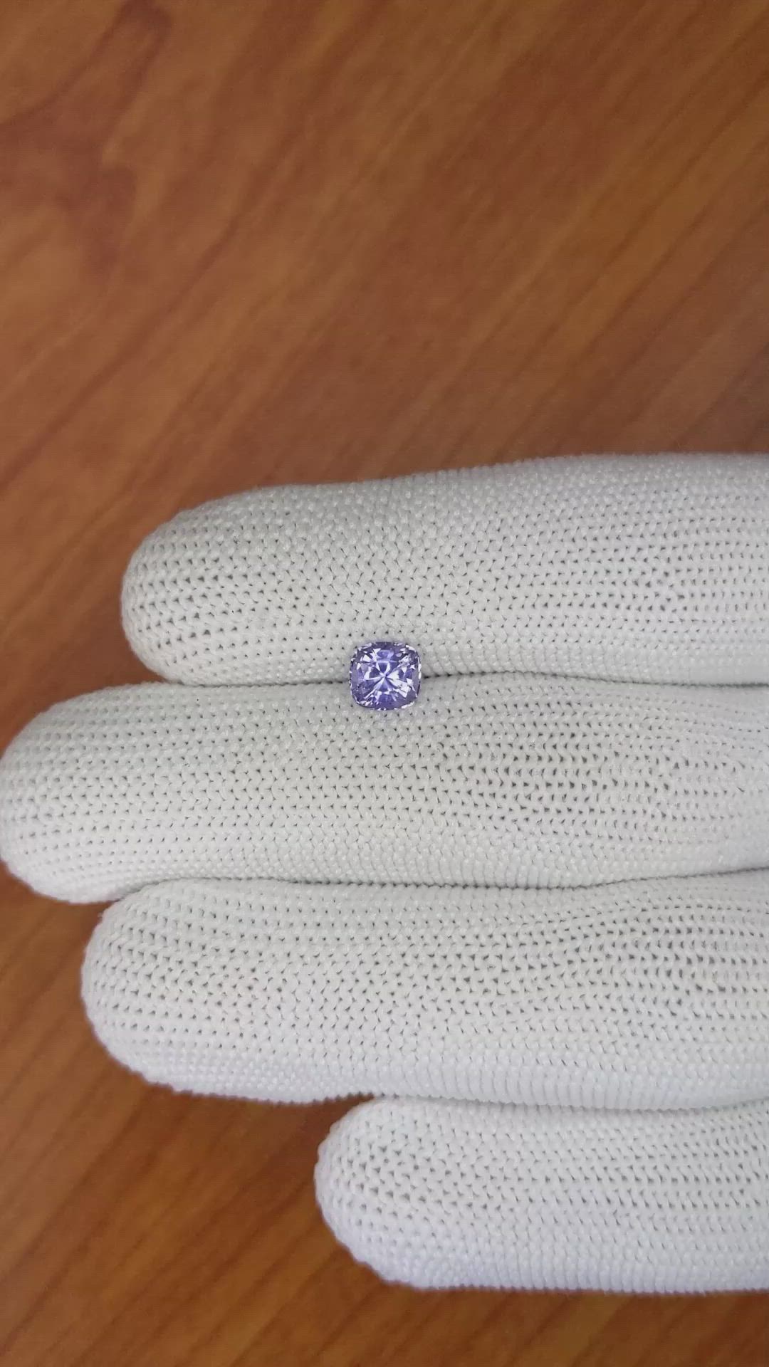 1.02 Ct. Violet Sapphire from Ceylon (Sri Lanka) Size Video
