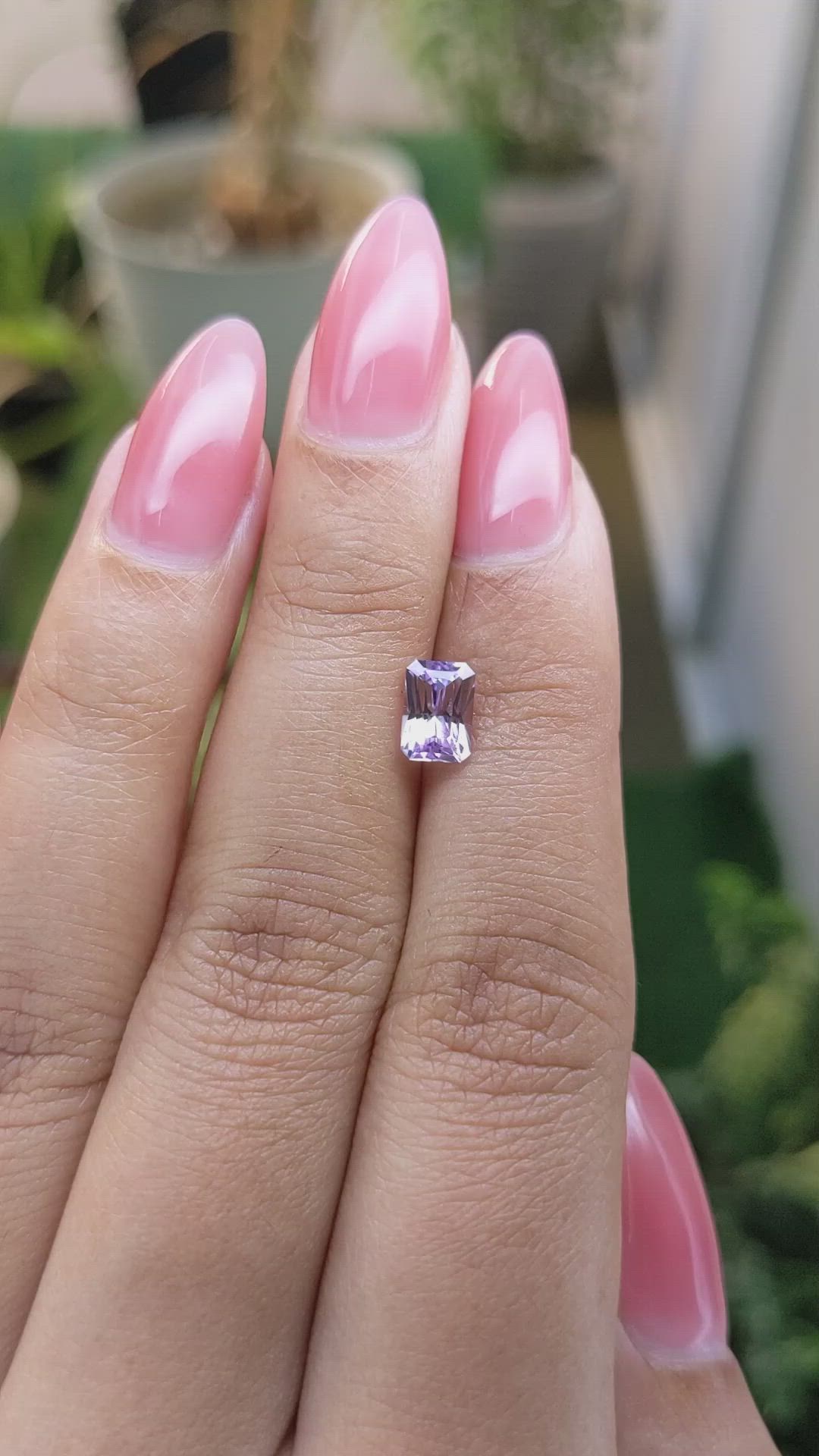 1.16 Ct. Purple Sapphire from Ceylon (Sri Lanka) Size Video