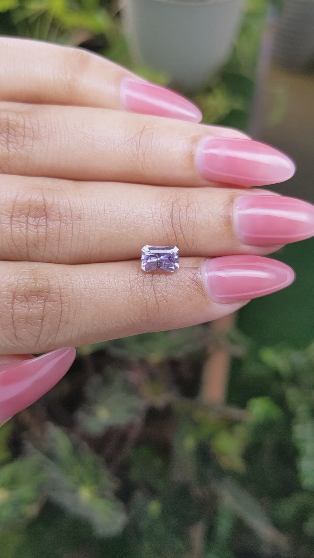 1.16 Ct. Purple Sapphire from Ceylon (Sri Lanka) Size Video