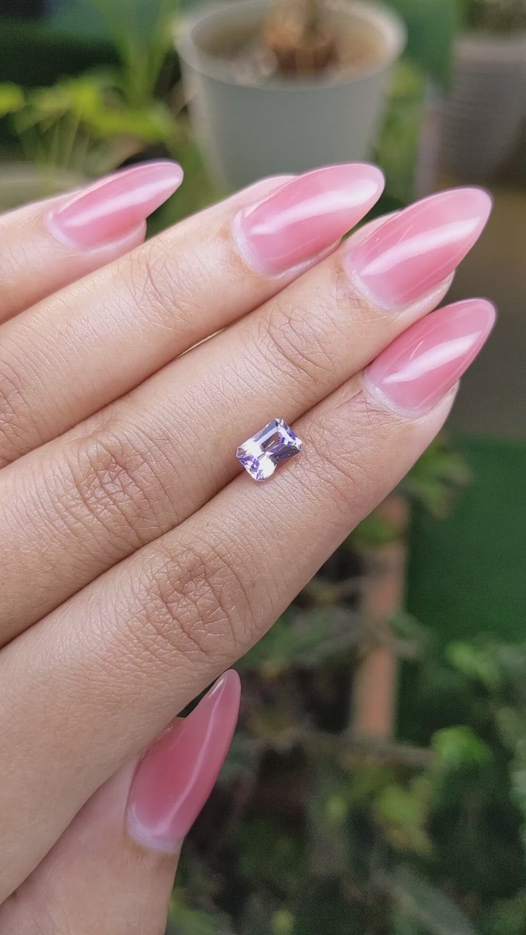 1.16 Ct. Purple Sapphire from Ceylon (Sri Lanka) Size Video