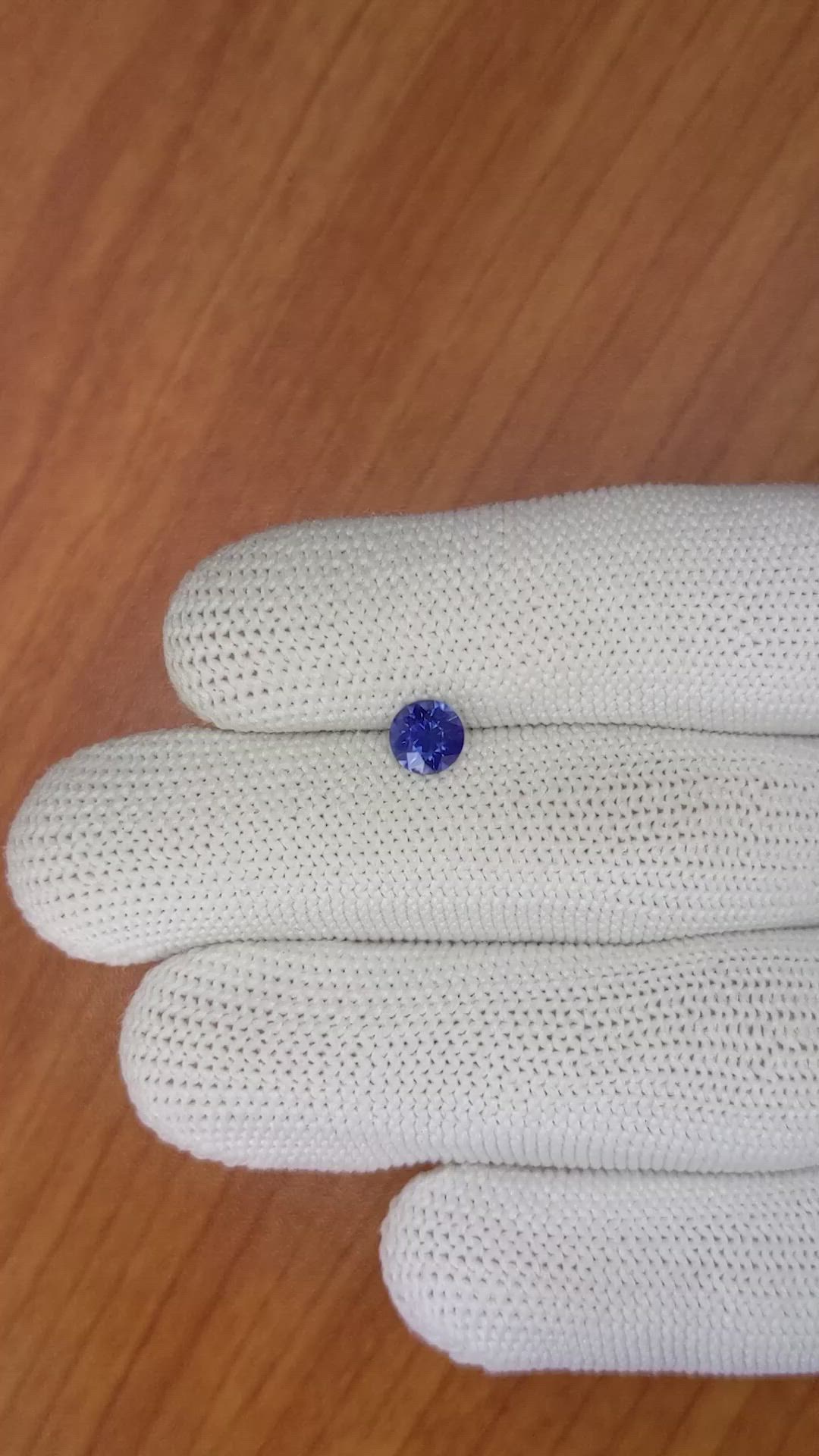 0.74 Ct. Blue Sapphire from Ceylon (Sri Lanka) Size Video