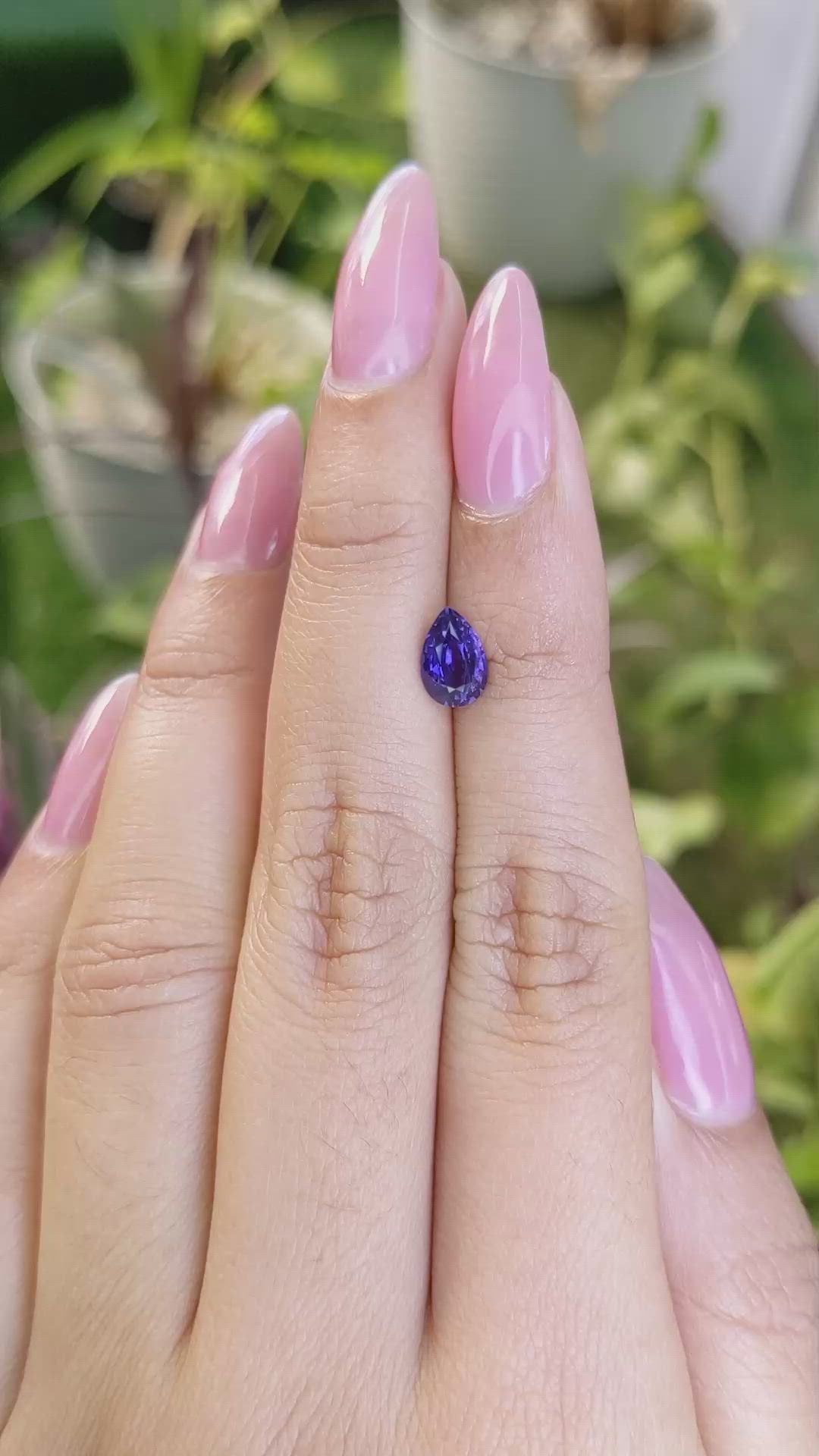 1.13 Ct. Color Change Sapphire from Ceylon (Sri Lanka) Size Video