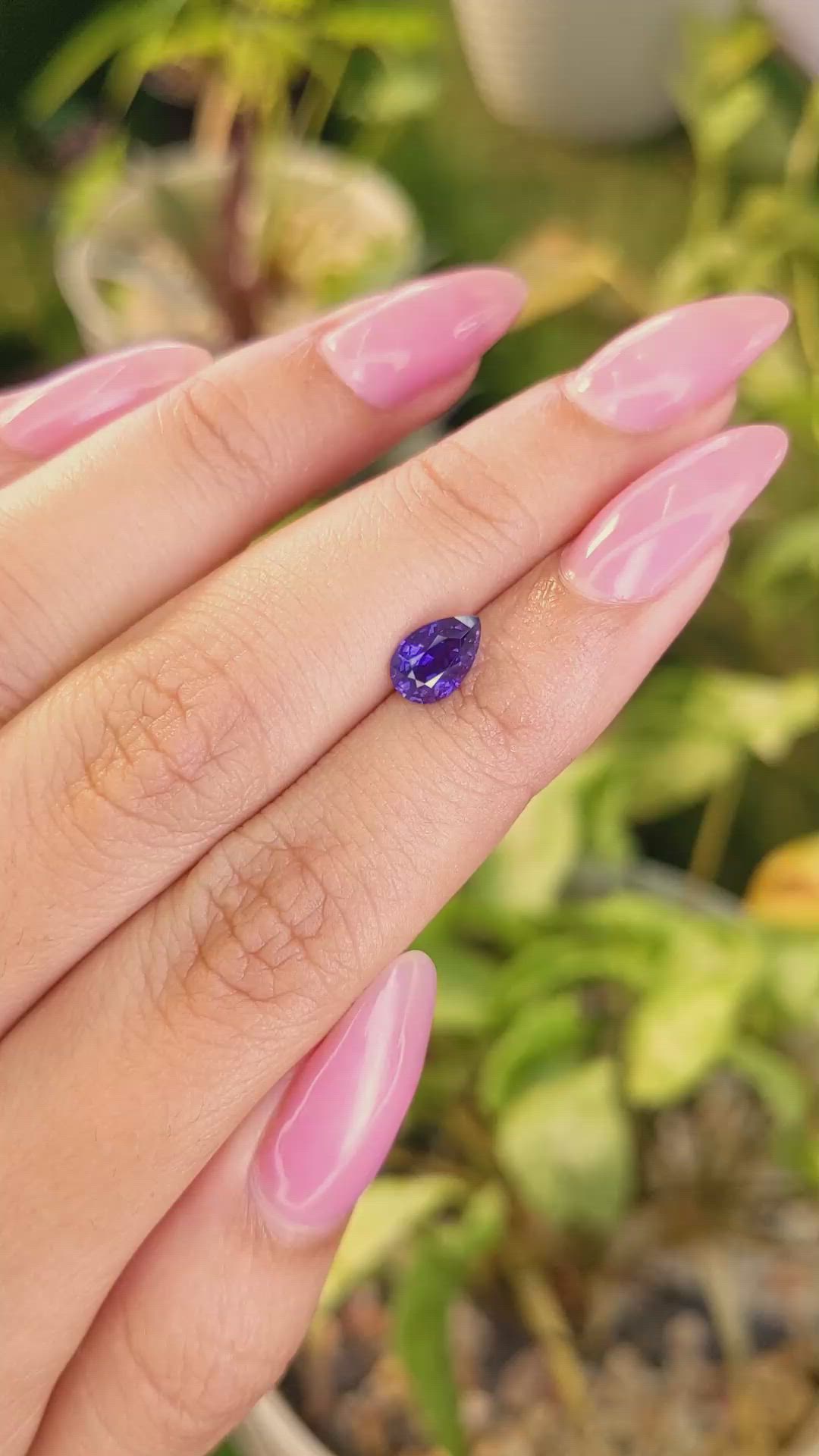 1.13 Ct. Color Change Sapphire from Ceylon (Sri Lanka) Size Video