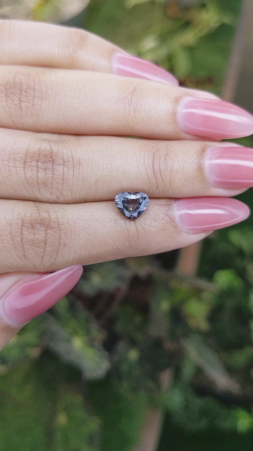 1.57 Ct. Bluish Grey Sapphire from Ceylon (Sri Lanka) Size Video