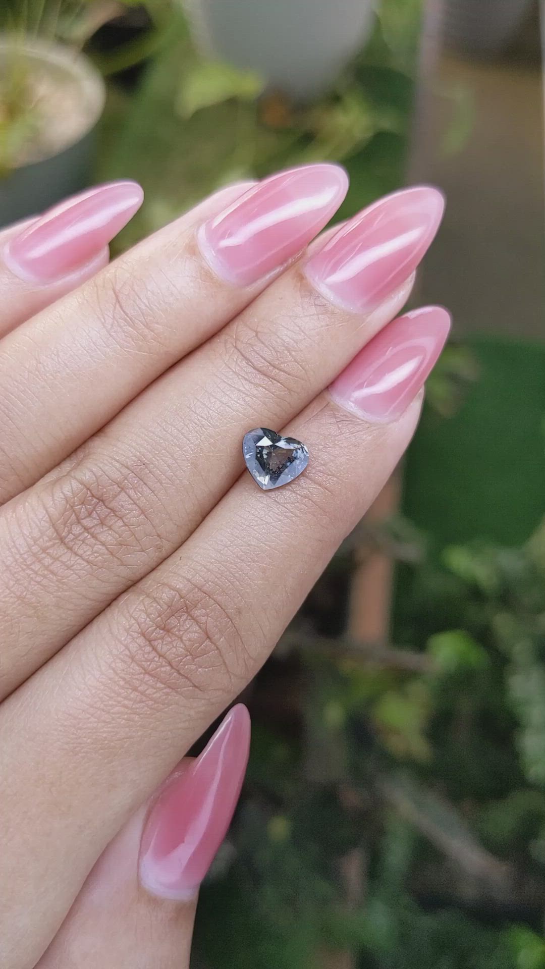 1.57 Ct. Bluish Grey Sapphire from Ceylon (Sri Lanka) Size Video