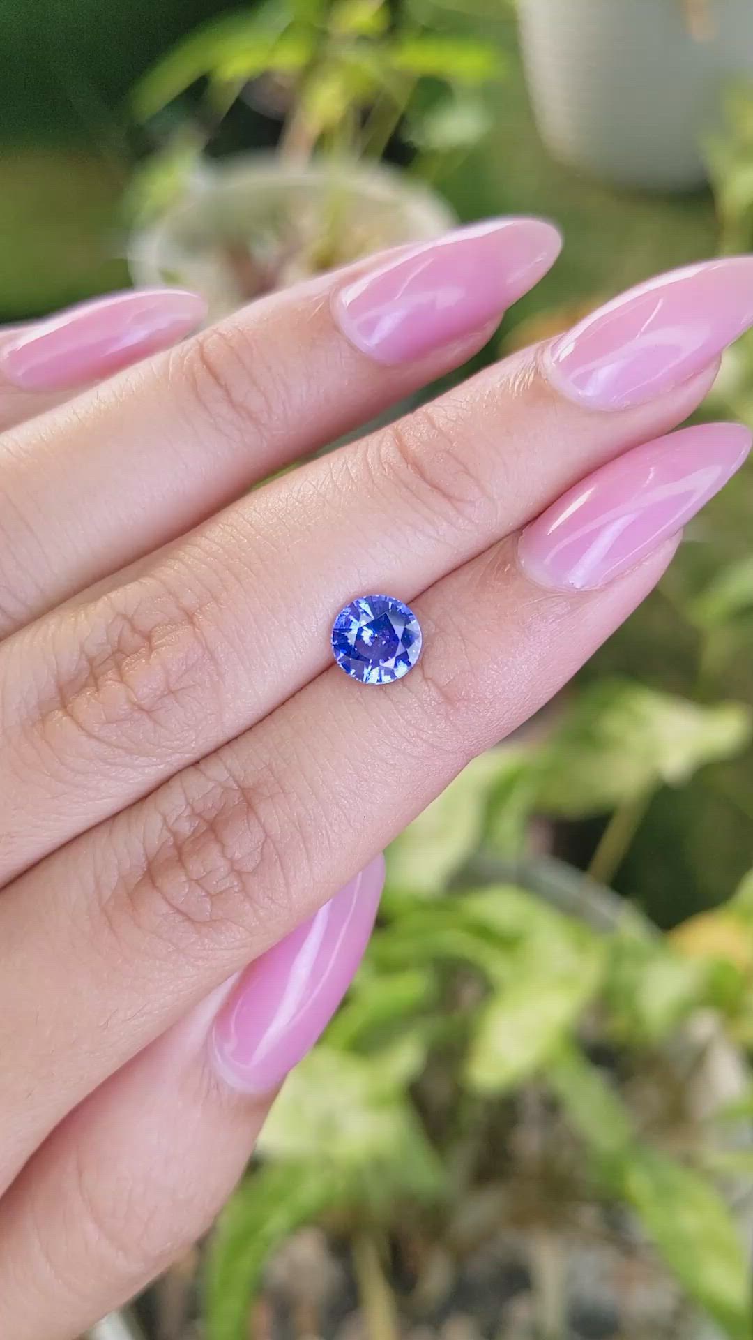 1.67 Ct. Blue Sapphire from Ceylon (Sri Lanka) Size Video