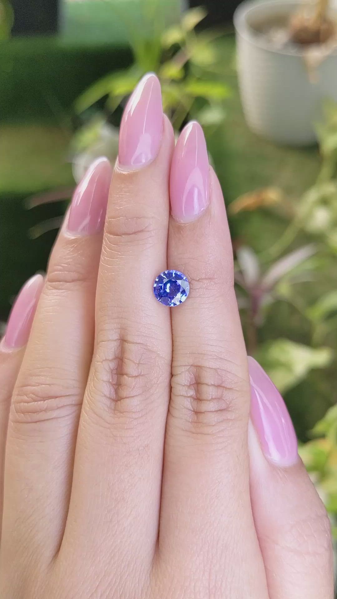 1.67 Ct. Blue Sapphire from Ceylon (Sri Lanka) Size Video