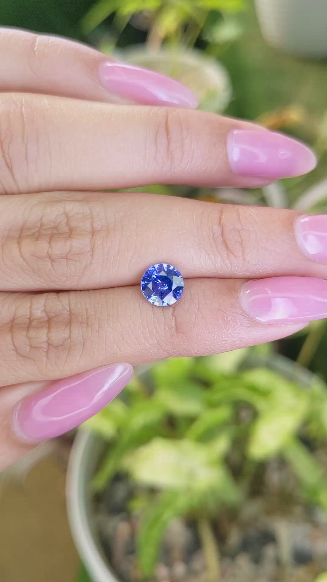 1.67 Ct. Blue Sapphire from Ceylon (Sri Lanka) Size Video