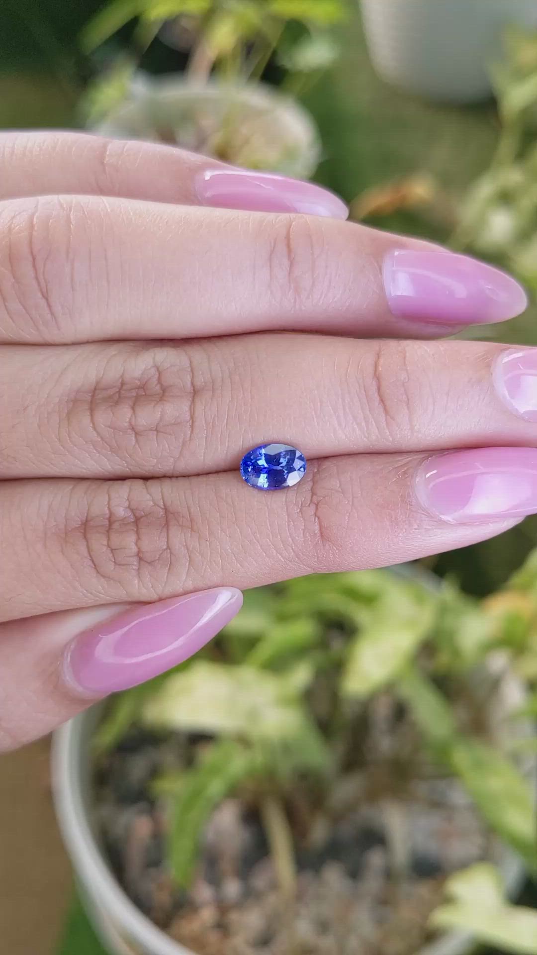 1.09 Ct. Blue Sapphire from Ceylon (Sri Lanka) Size Video