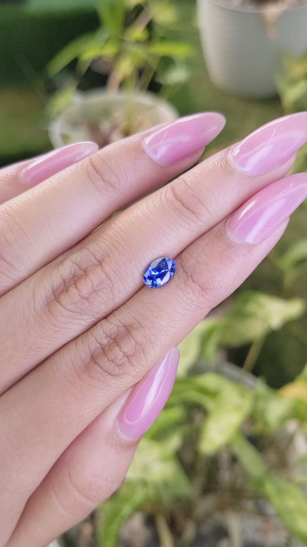 1.09 Ct. Blue Sapphire from Ceylon (Sri Lanka) Size Video