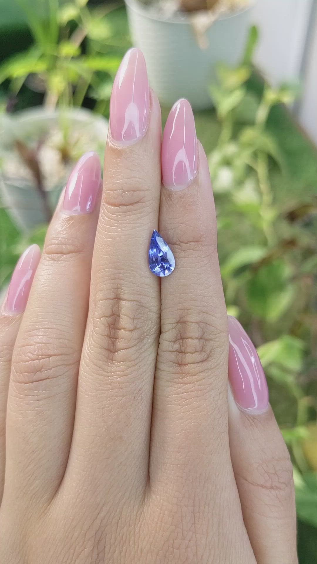 1.64 Ct. Blue Sapphire from Ceylon (Sri Lanka) Size Video