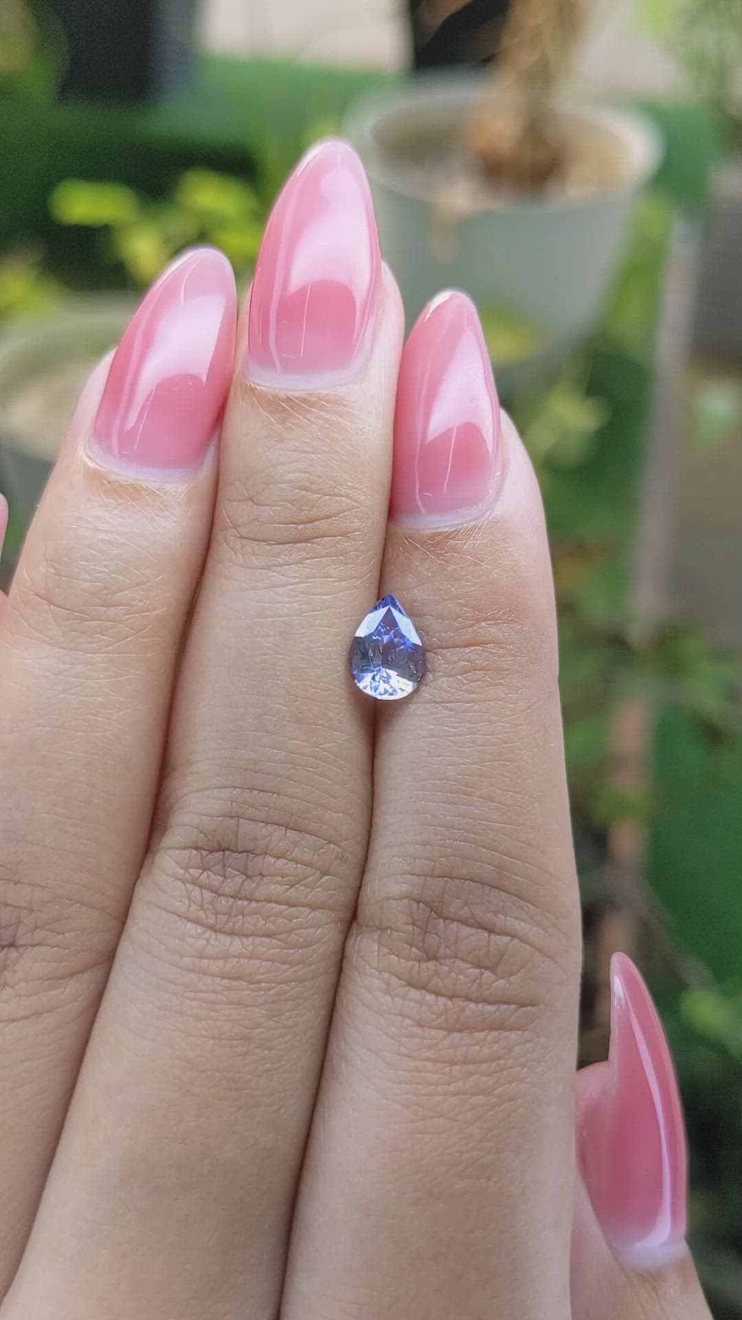 1.08 Ct. Blue Sapphire from Ceylon (Sri Lanka) Size Video