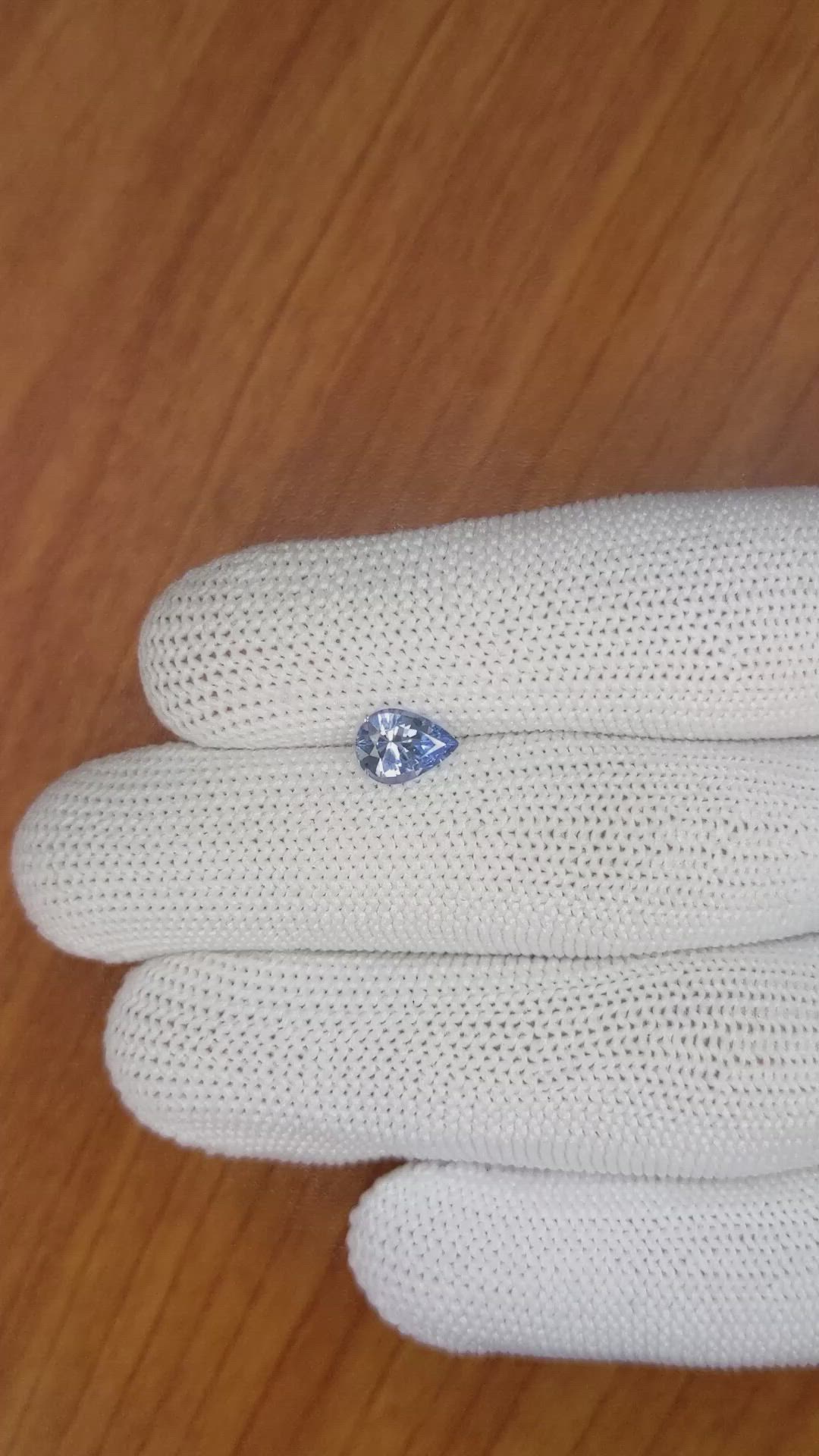 1.08 Ct. Blue Sapphire from Ceylon (Sri Lanka) Size Video