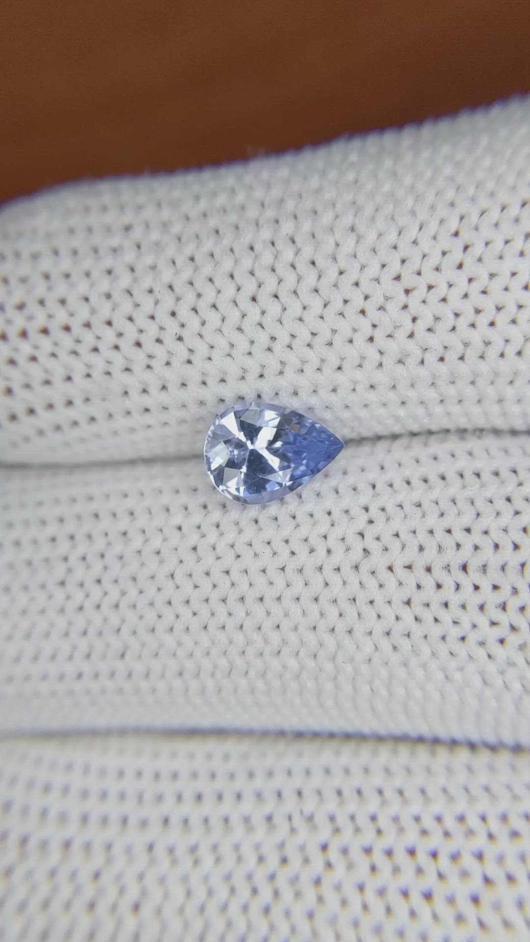 1.08 Ct. Blue Sapphire from Ceylon (Sri Lanka) Size Video