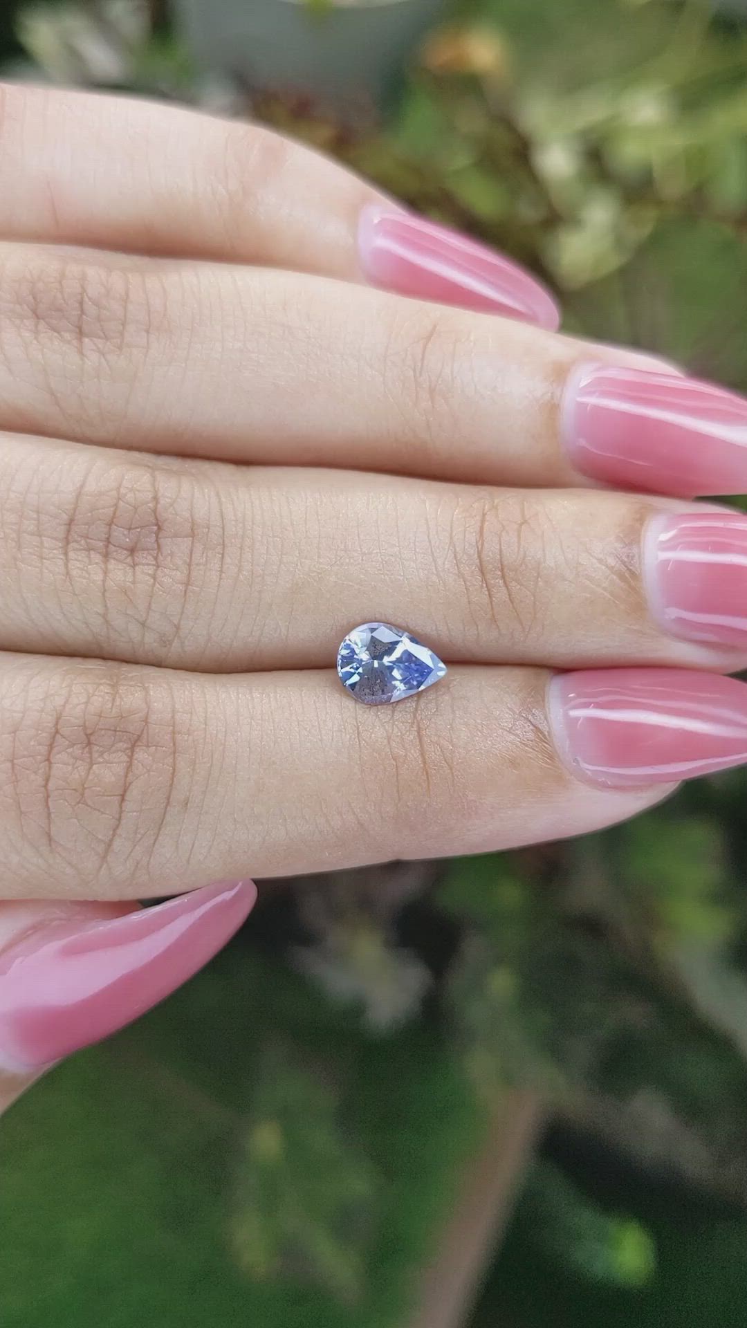 1.08 Ct. Blue Sapphire from Ceylon (Sri Lanka) Size Video