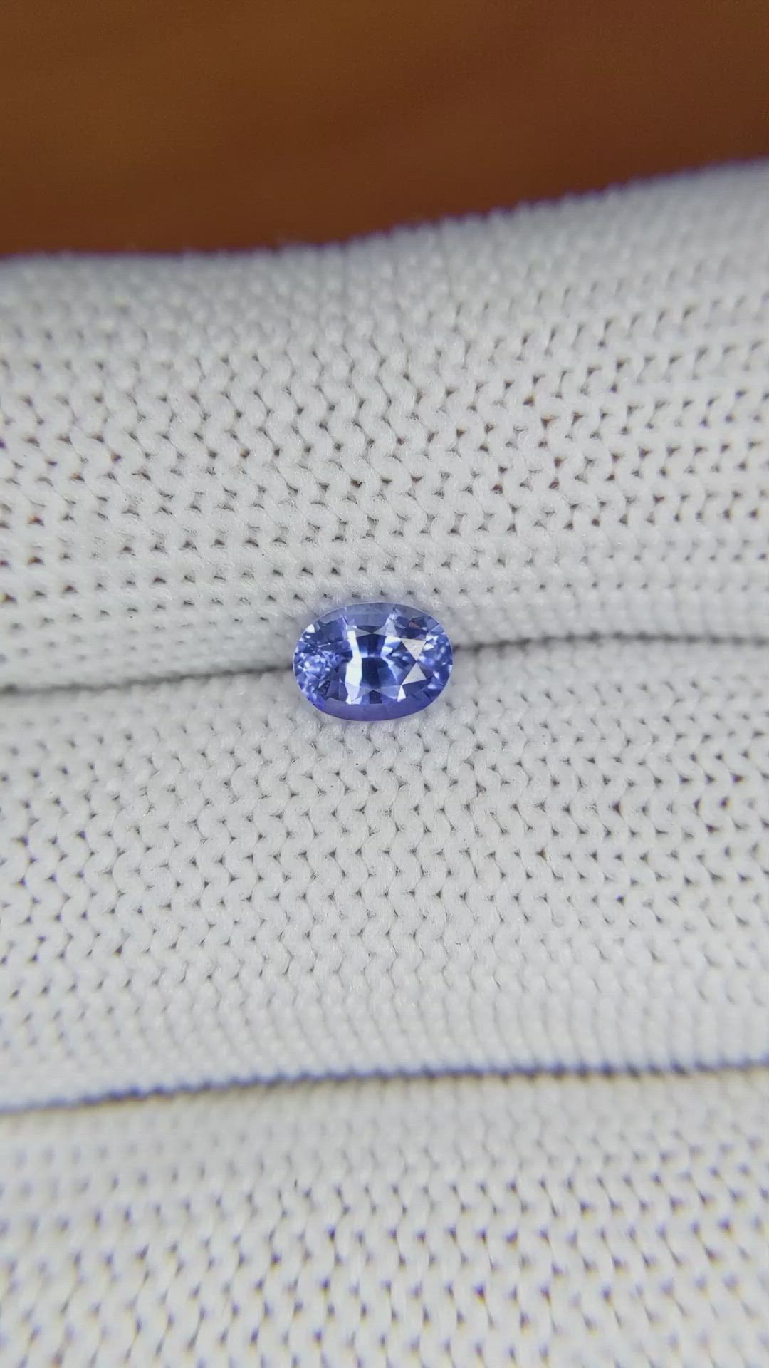0.72 Ct. Blue Sapphire from Ceylon (Sri Lanka) Size Video