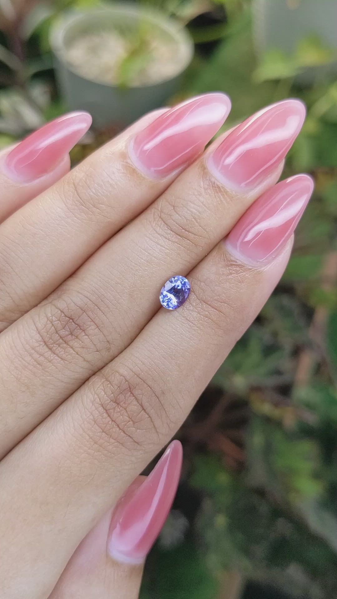 0.72 Ct. Blue Sapphire from Ceylon (Sri Lanka) Size Video