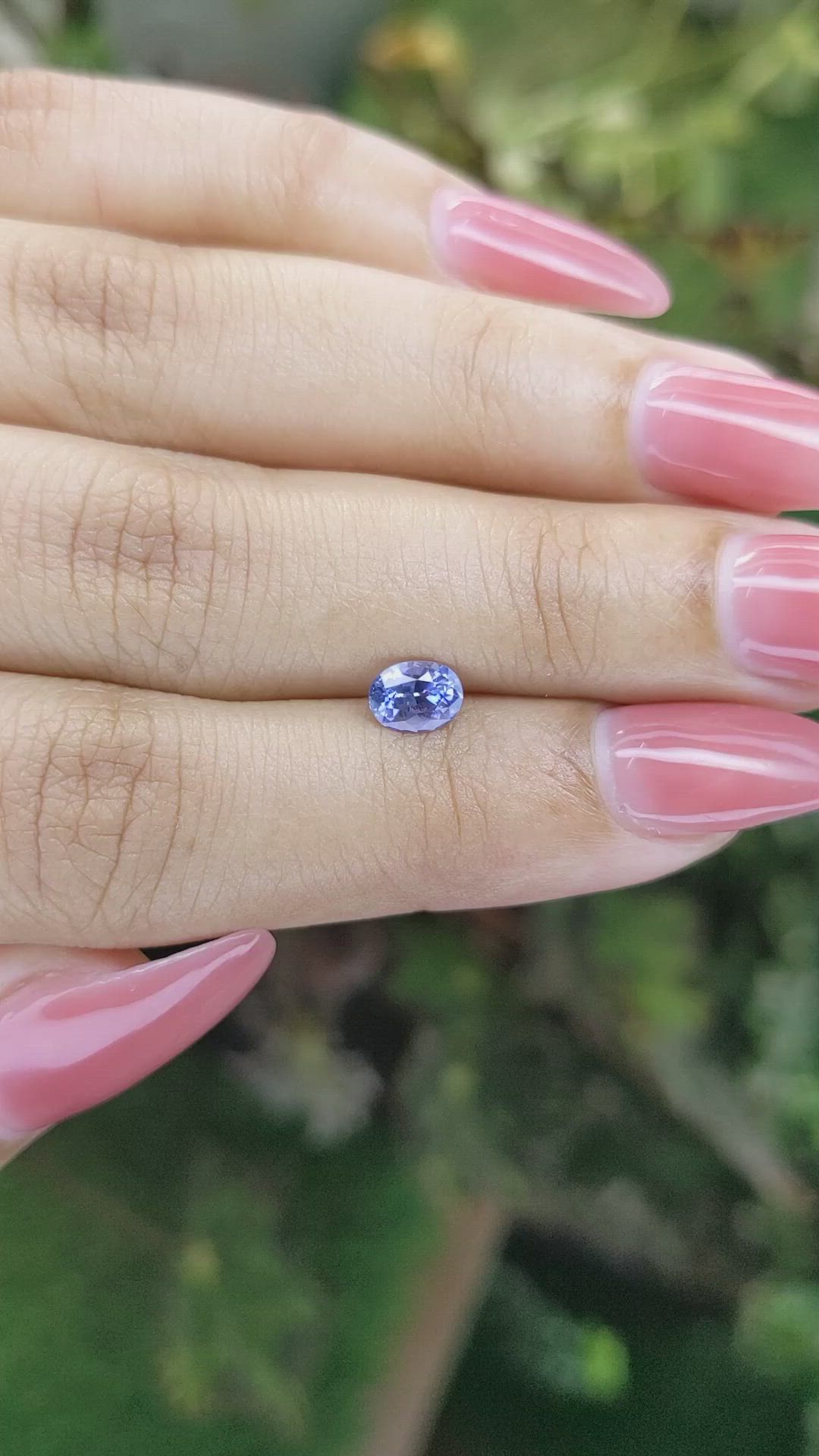 0.72 Ct. Blue Sapphire from Ceylon (Sri Lanka) Size Video