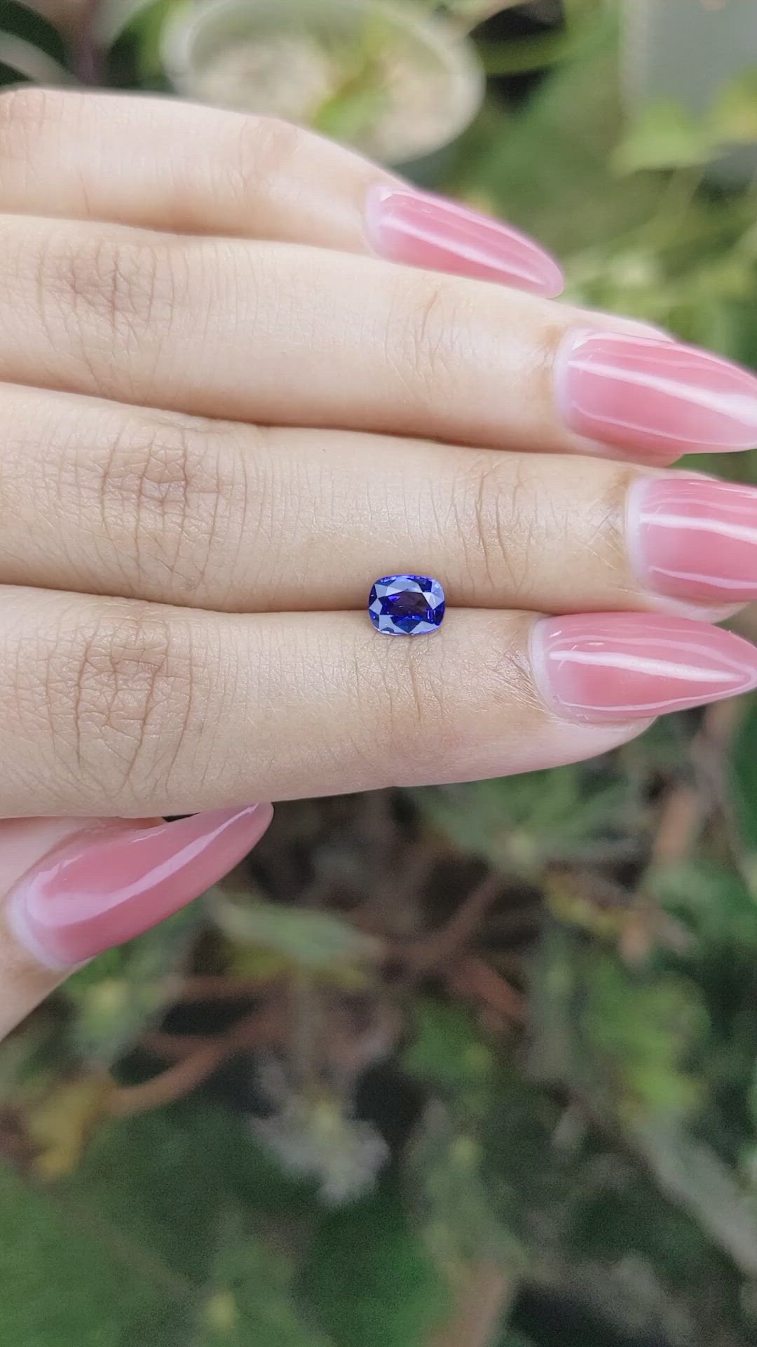 0.84 Ct. Blue Sapphire from Ceylon (Sri Lanka) Size Video