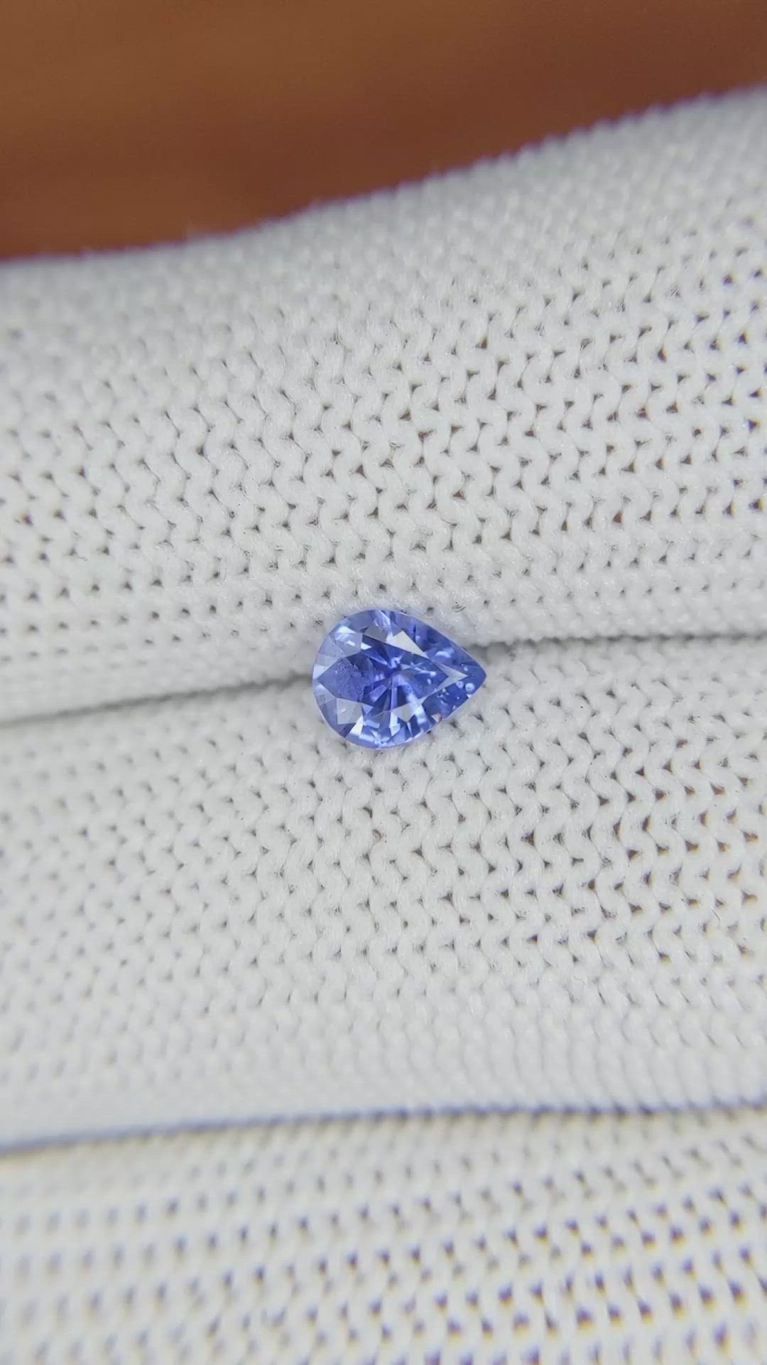 0.56 Ct. Blue Sapphire from Ceylon (Sri Lanka) Size Video