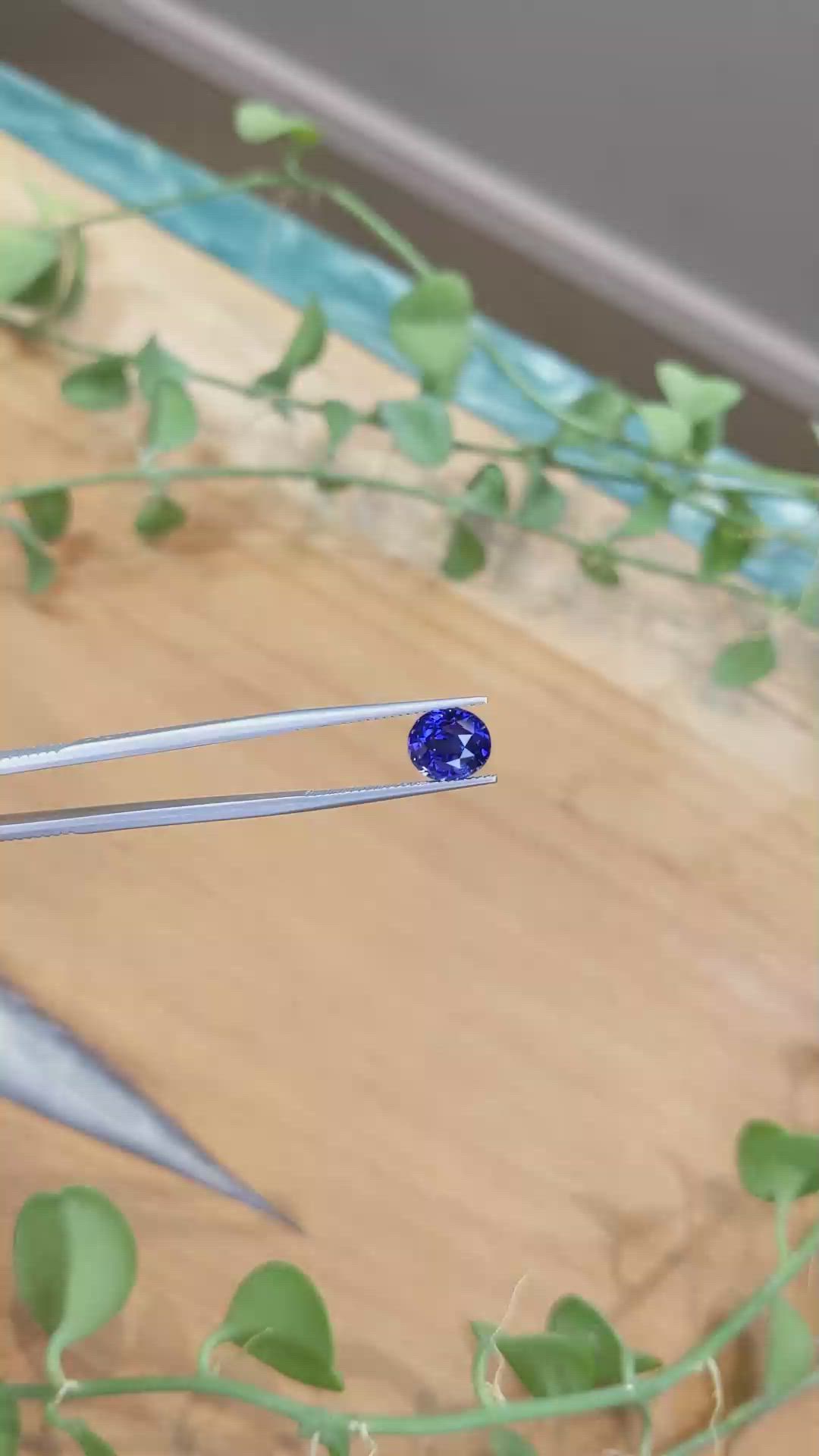 4.19 Ct. Blue Sapphire from Ceylon (Sri Lanka) Size Video