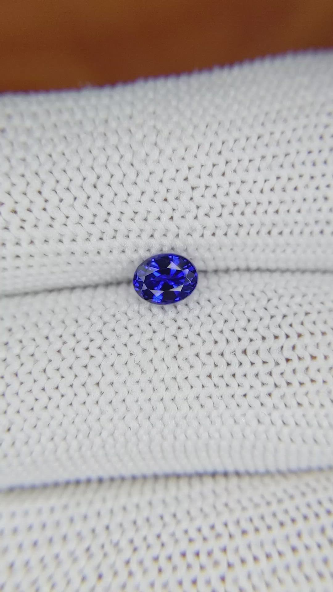 0.59 Ct. Blue Sapphire from Ceylon (Sri Lanka) Size Video