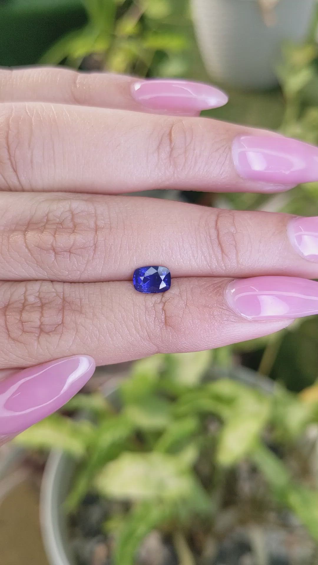 0.88 Ct. Blue Sapphire from Ceylon (Sri Lanka) Size Video