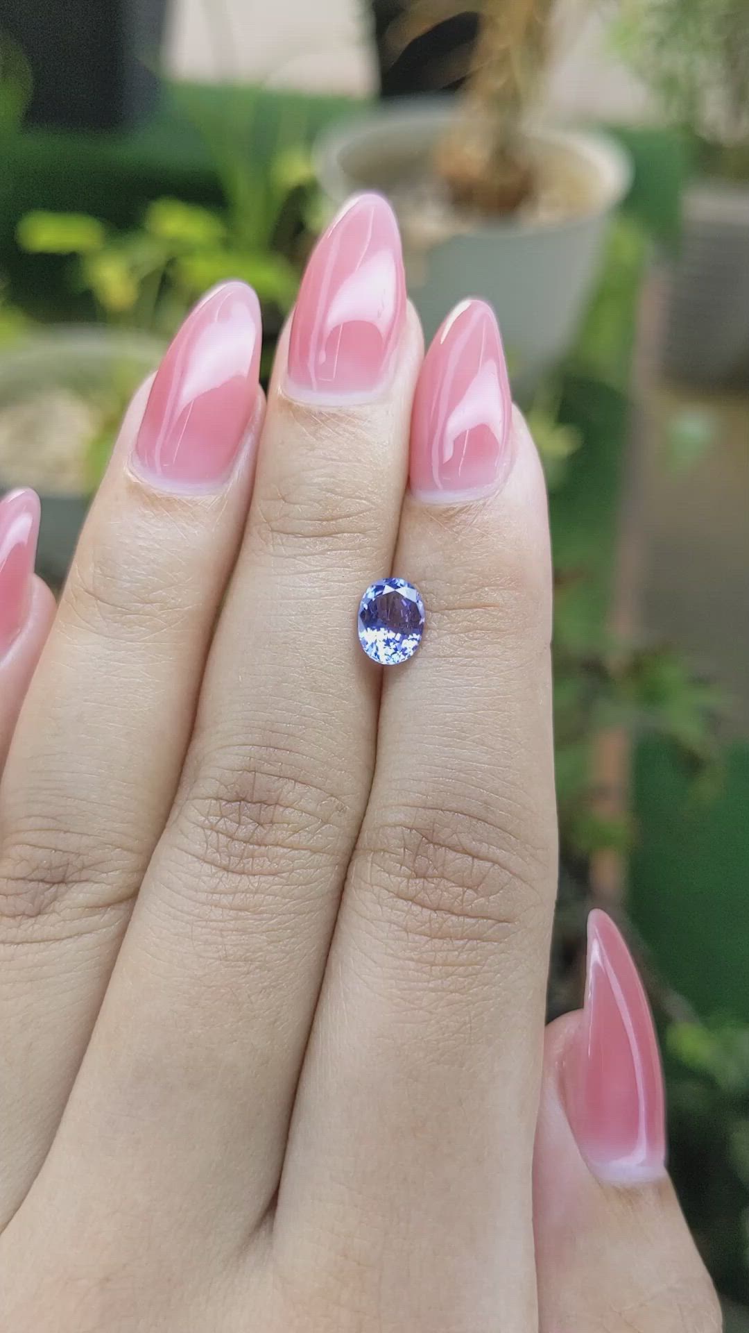 1.16 Ct. Blue Sapphire from Ceylon (Sri Lanka) Size Video