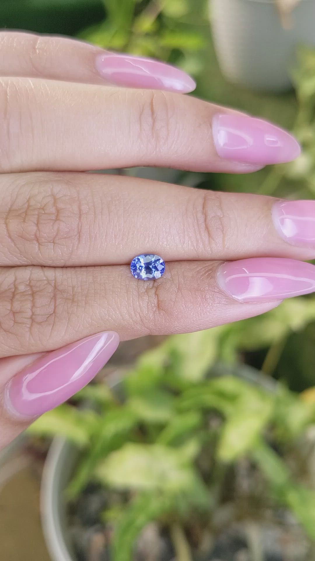 0.75 Ct. Blue Sapphire from Ceylon (Sri Lanka) Size Video