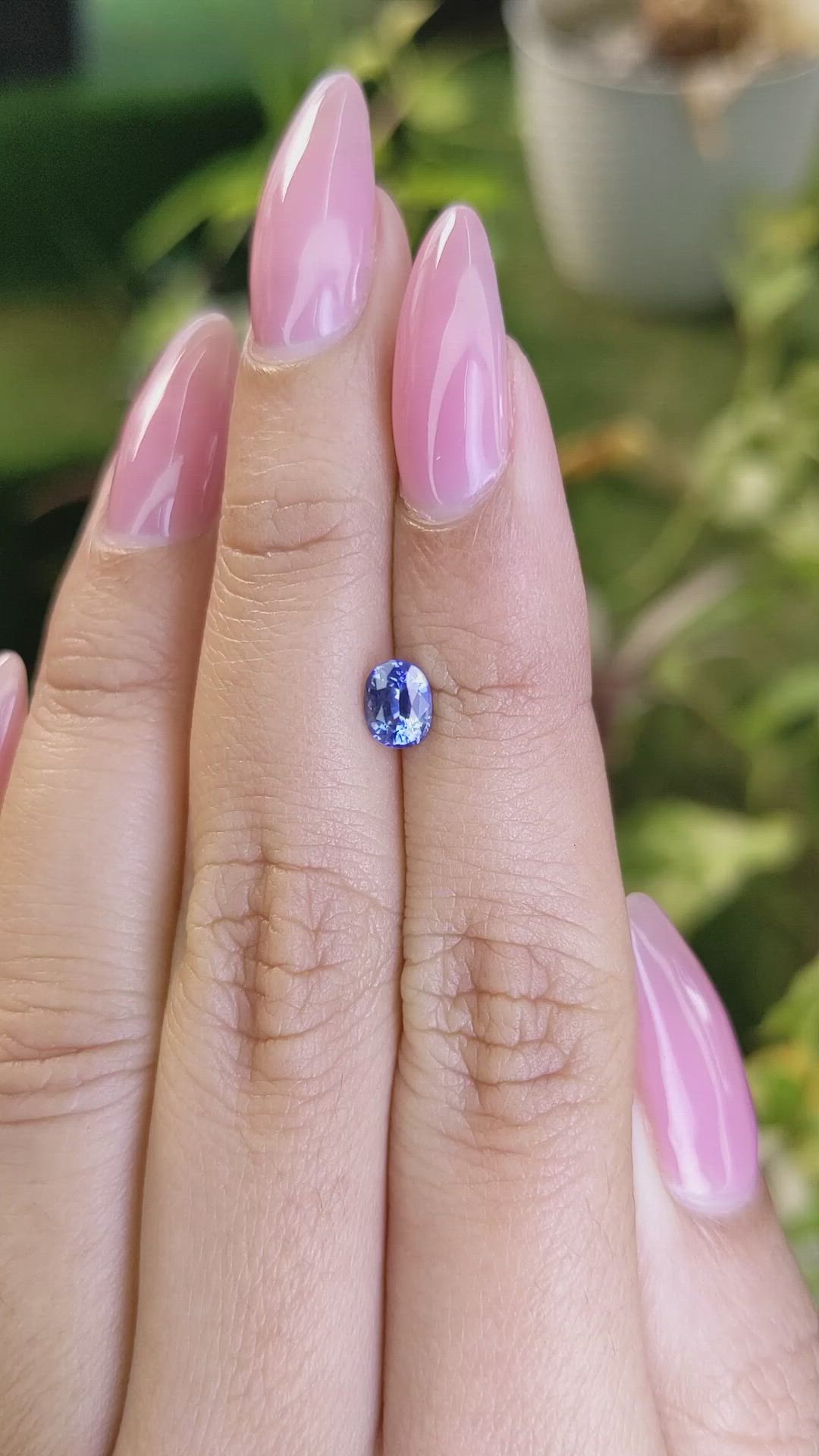 0.75 Ct. Blue Sapphire from Ceylon (Sri Lanka) Size Video