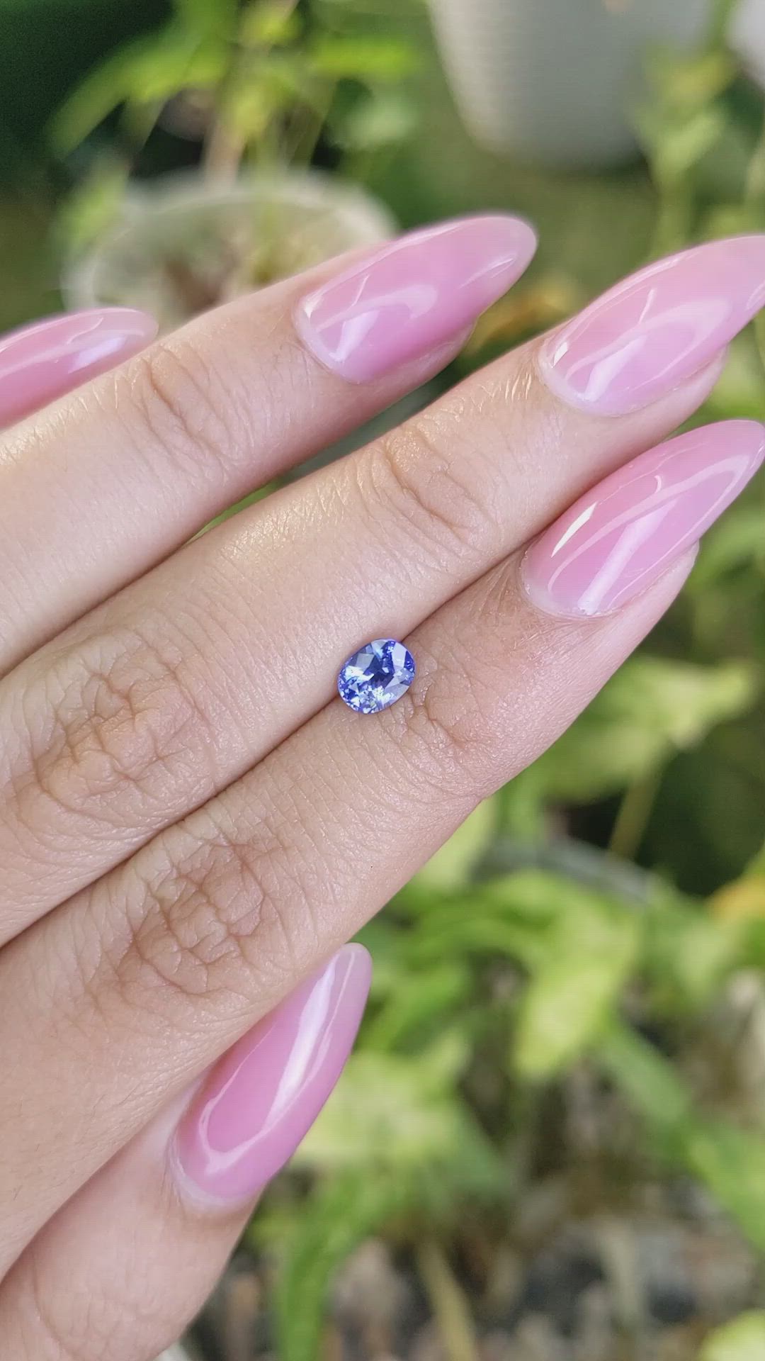 0.75 Ct. Blue Sapphire from Ceylon (Sri Lanka) Size Video